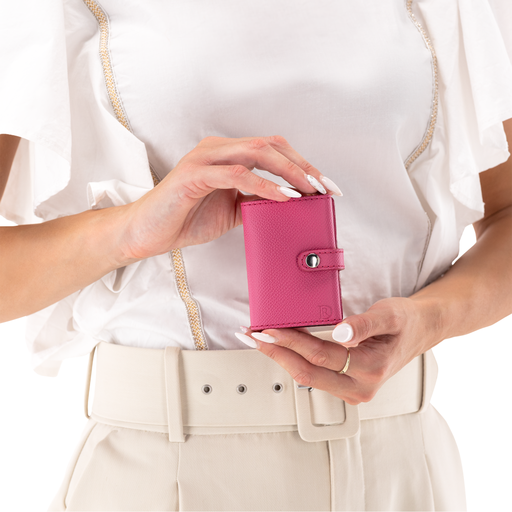 Cardholder Bohemian "FUCHSIA" Silver