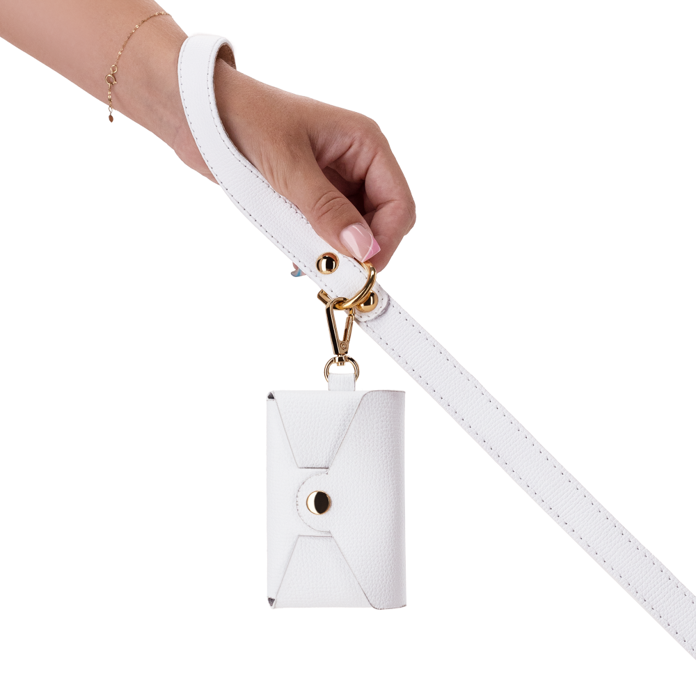 Leash OhMyDog "BIANCO" + Pouch