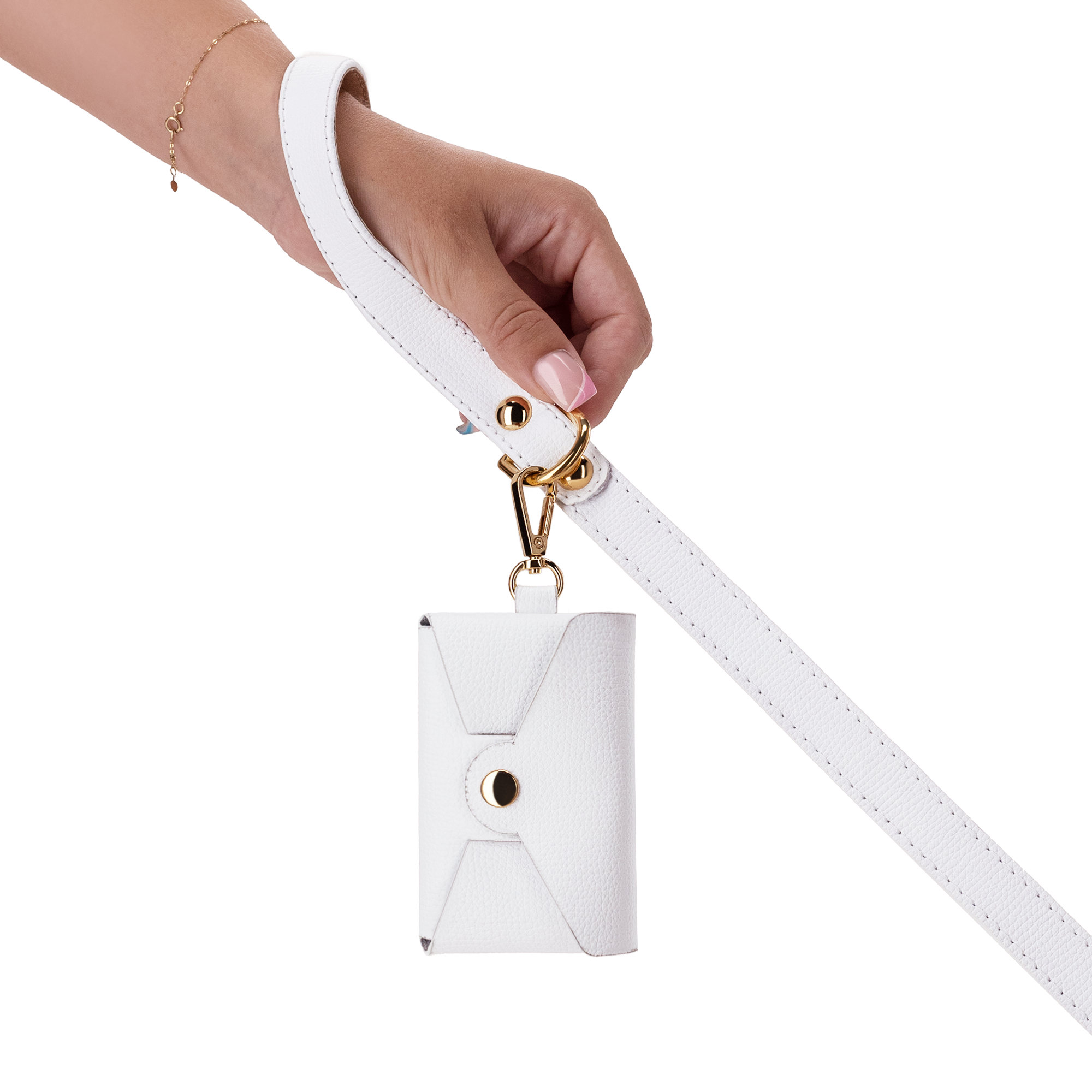 Leash OhMyDog "BIANCO" + Pouch