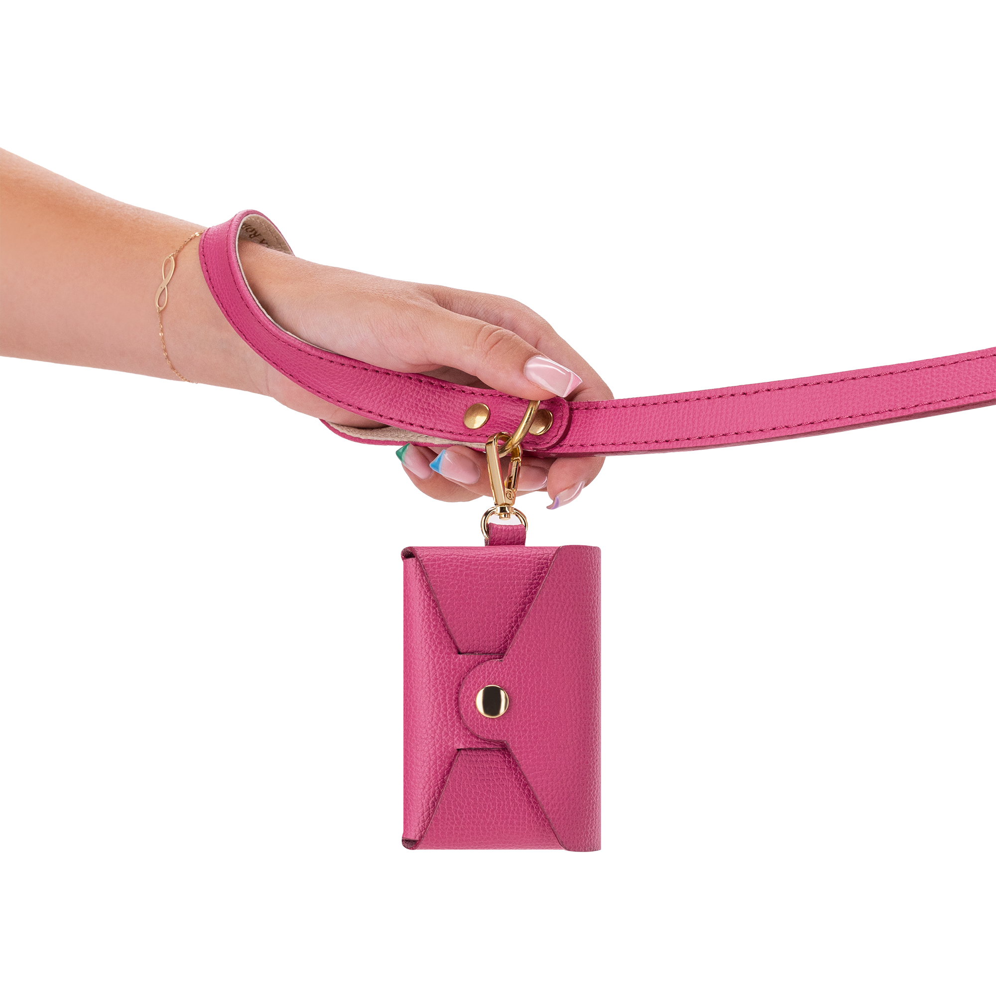 Vodítko OhMyDog "FUCHSIA" + Kapsička