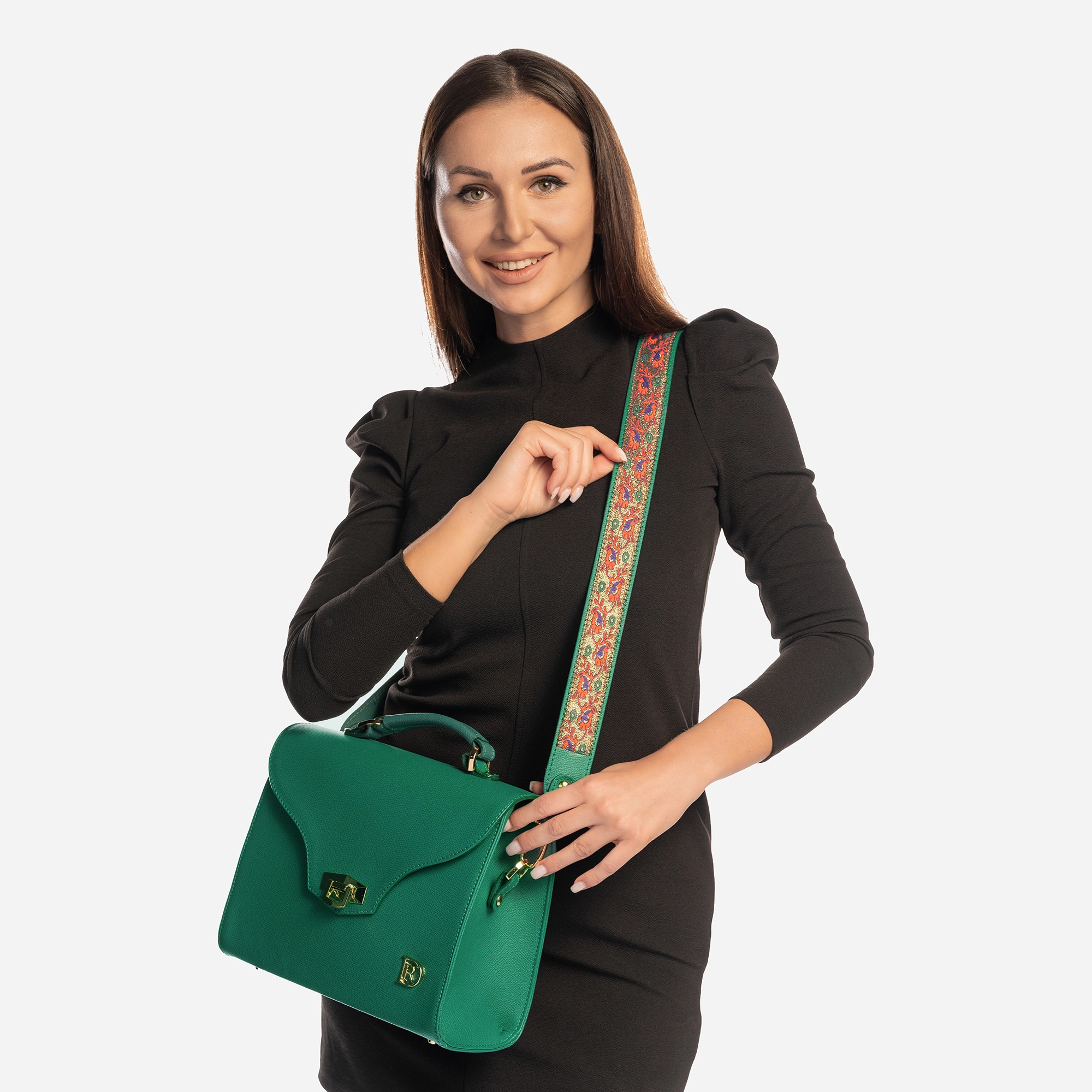 Vivienne Bohemian "AVOKADO" + Strap Gold