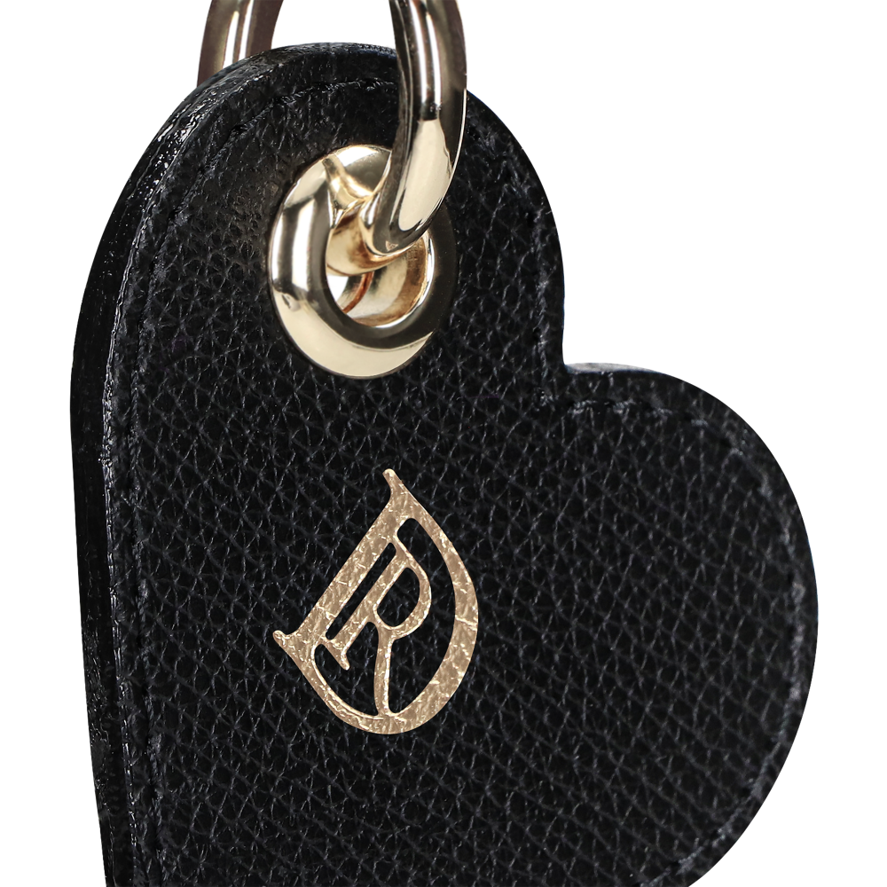 Pendant Heart Bohemian "NERO" GOLD