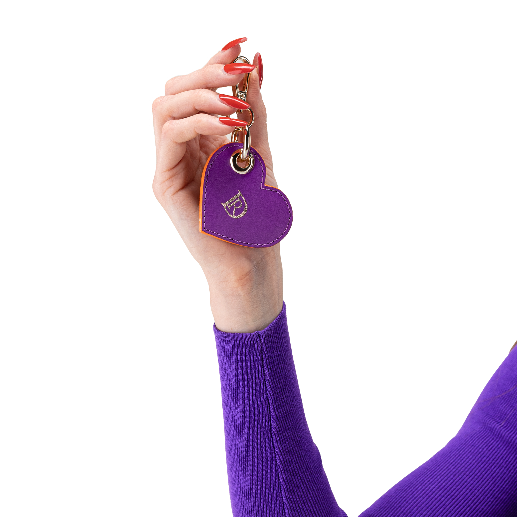 Pendant Heart Rio "DARK PURPLE"