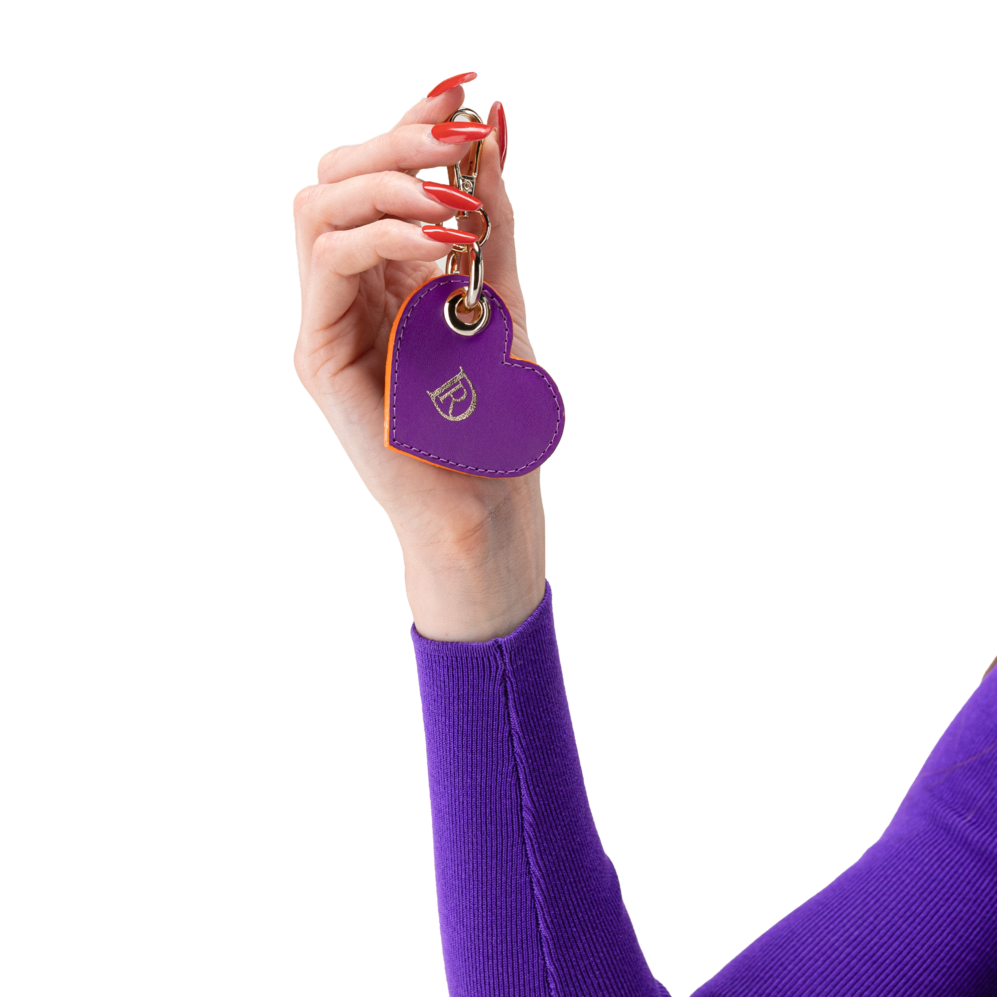 Pendant Heart Rio "DARK PURPLE"