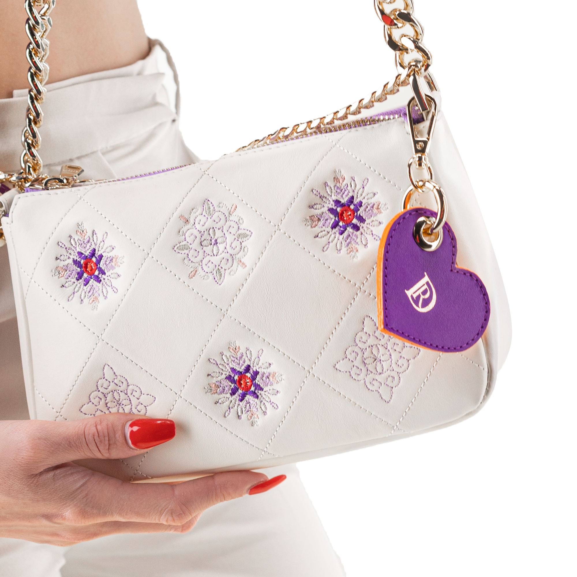 Pendant Heart Rio "DARK PURPLE"
