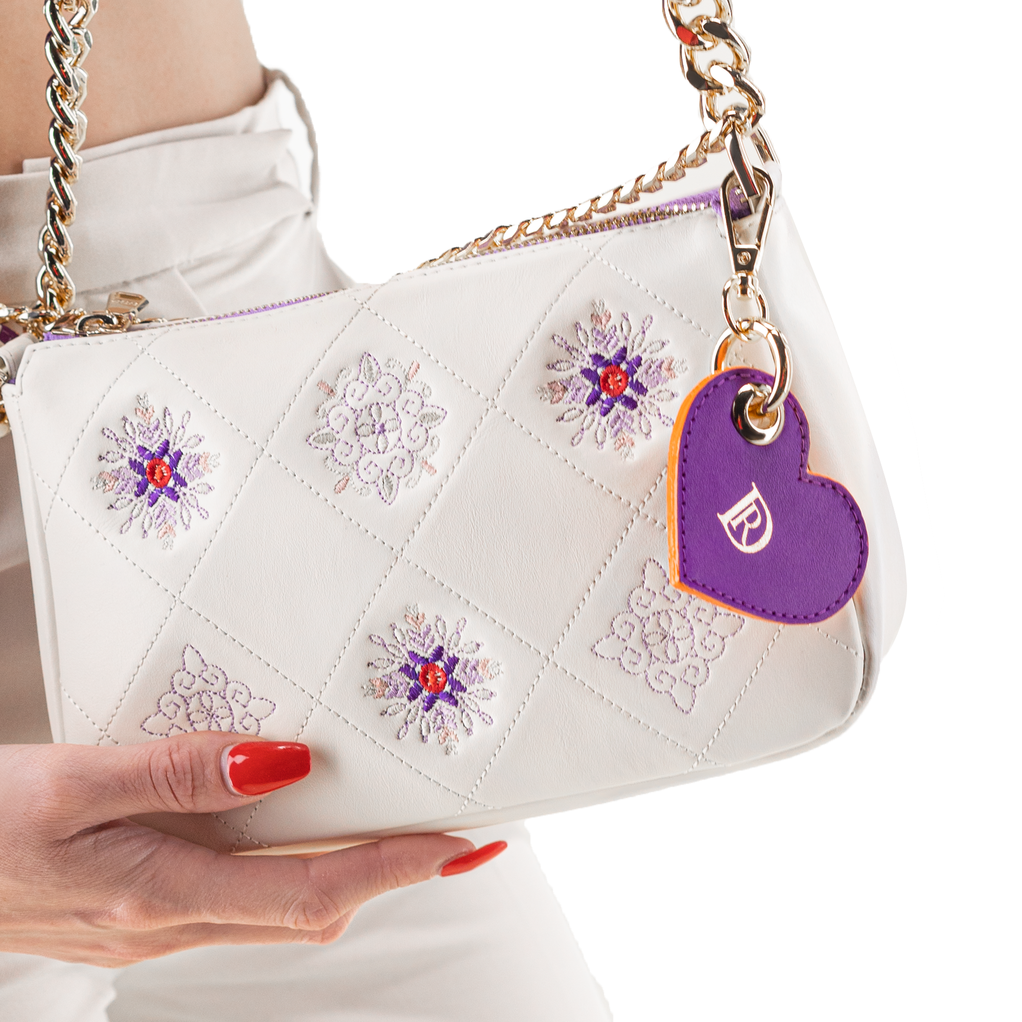 Pendant Heart Rio "DARK PURPLE"