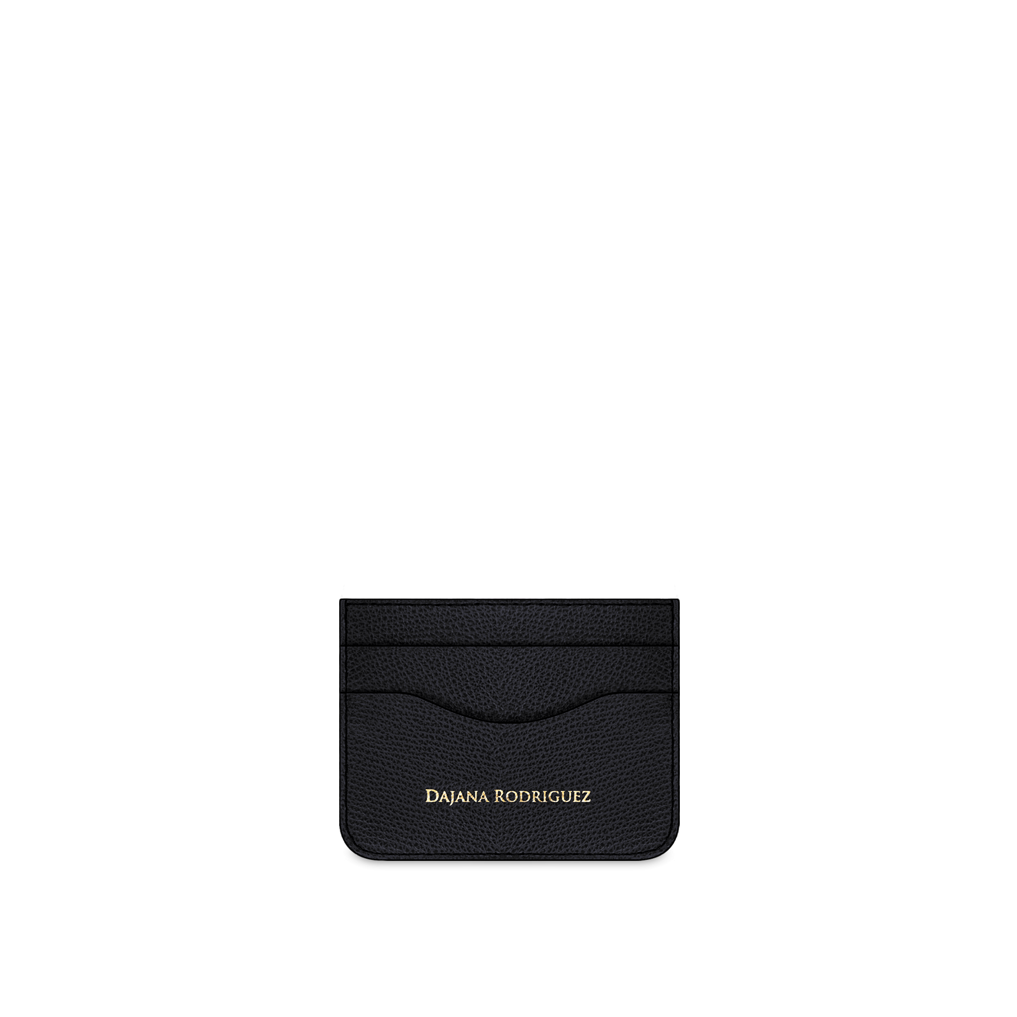 Slim Credit Cardholder Bohemian "Nero" Gold