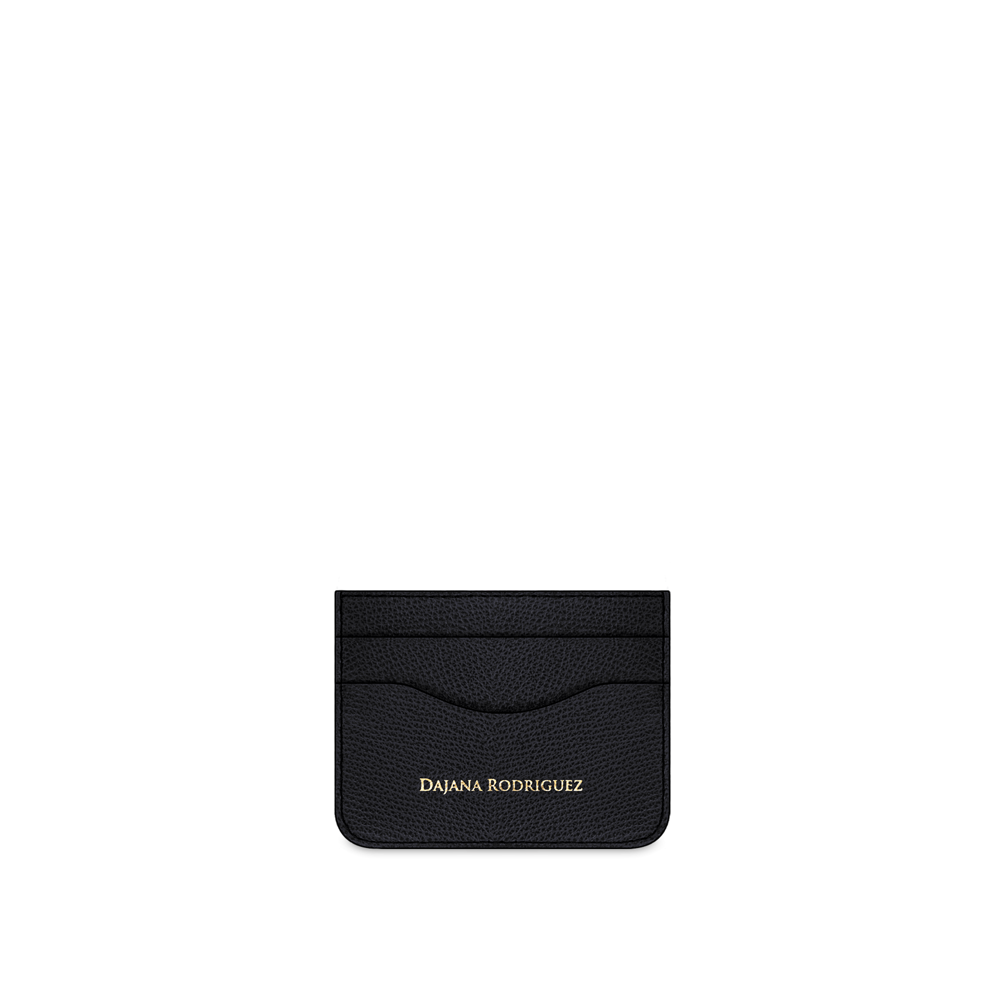 Slim Credit Cardholder Bohemian "Nero" Gold