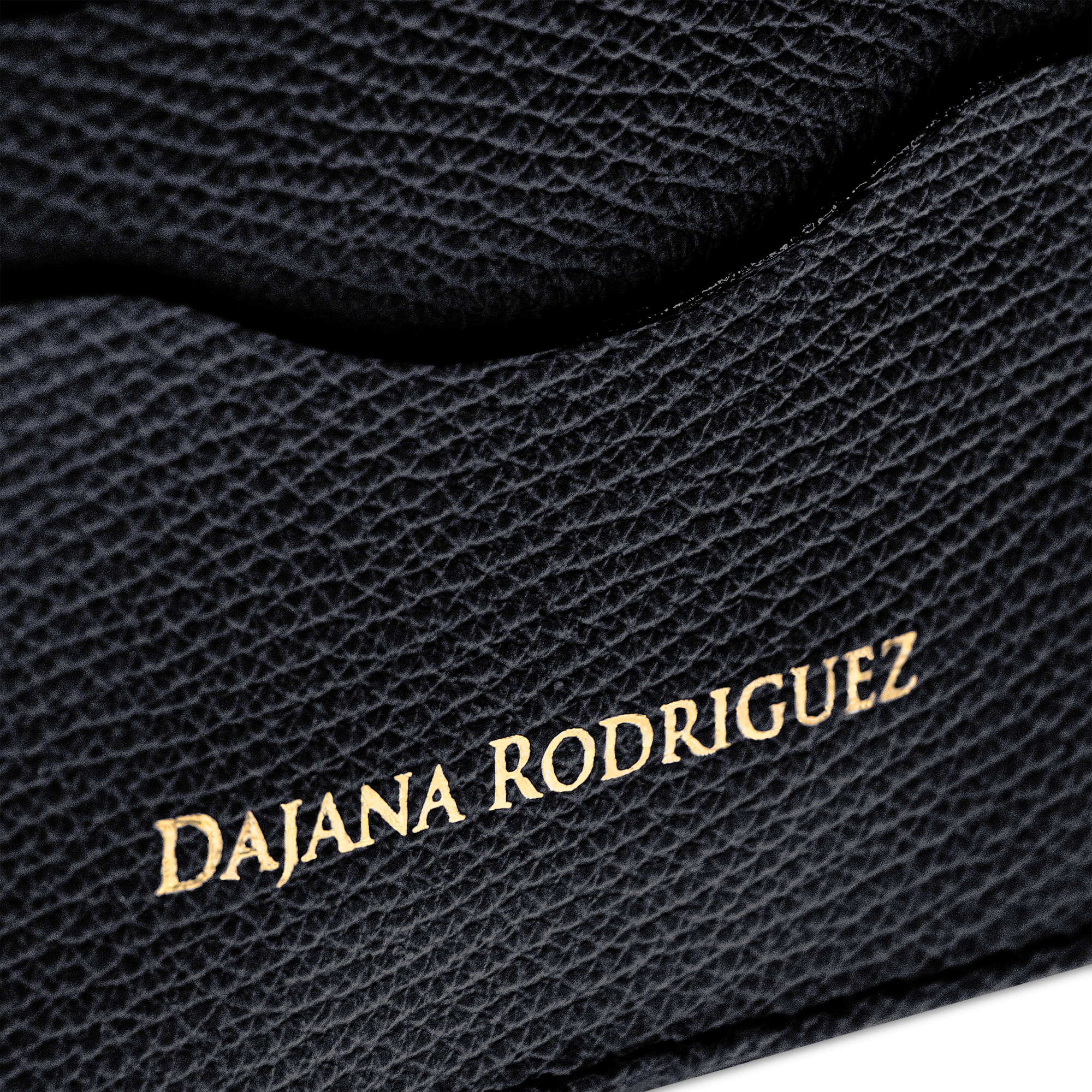 Slim Credit Cardholder Bohemian "Nero" Gold