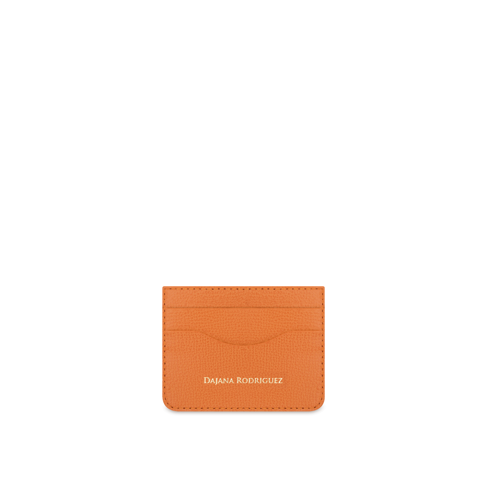 Slim Credit Cardholder Bohemian "ORANGE" Gold
