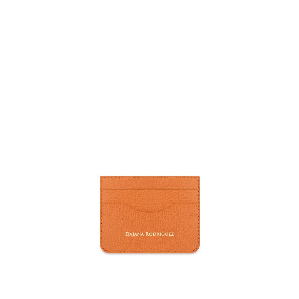 Slim Credit Cardholder Bohemian "ORANGE" Gold