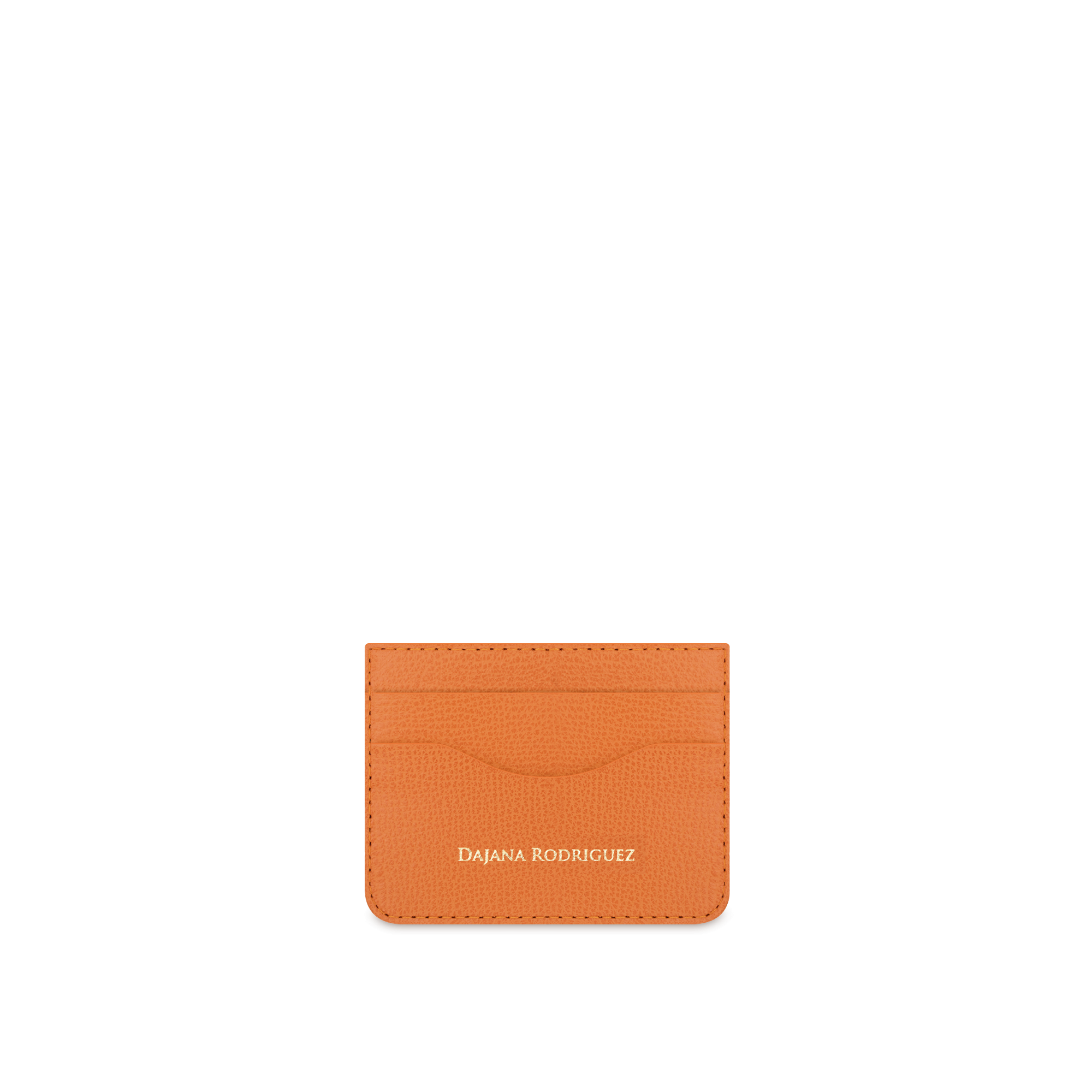 Slim Credit Cardholder Bohemian "ORANGE" Gold