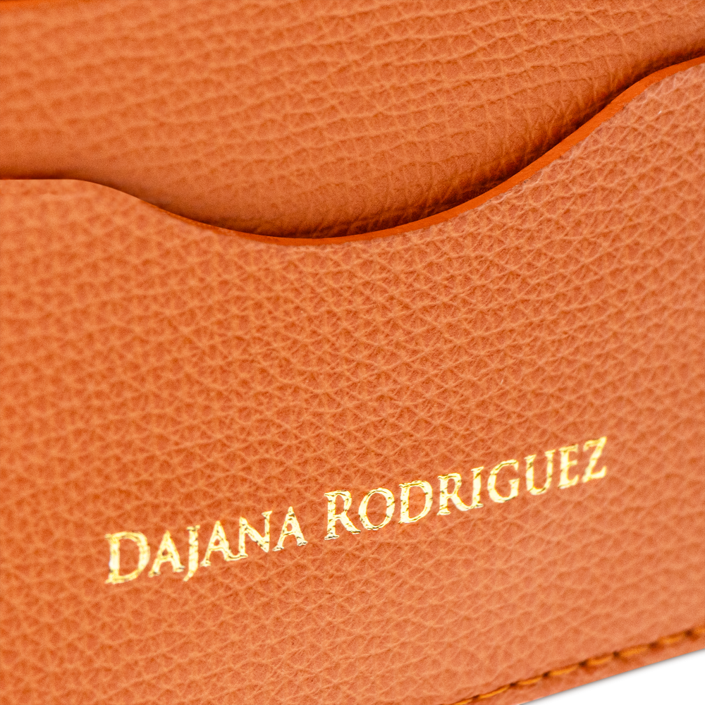 Slim Credit Cardholder Bohemian "ORANGE" Gold