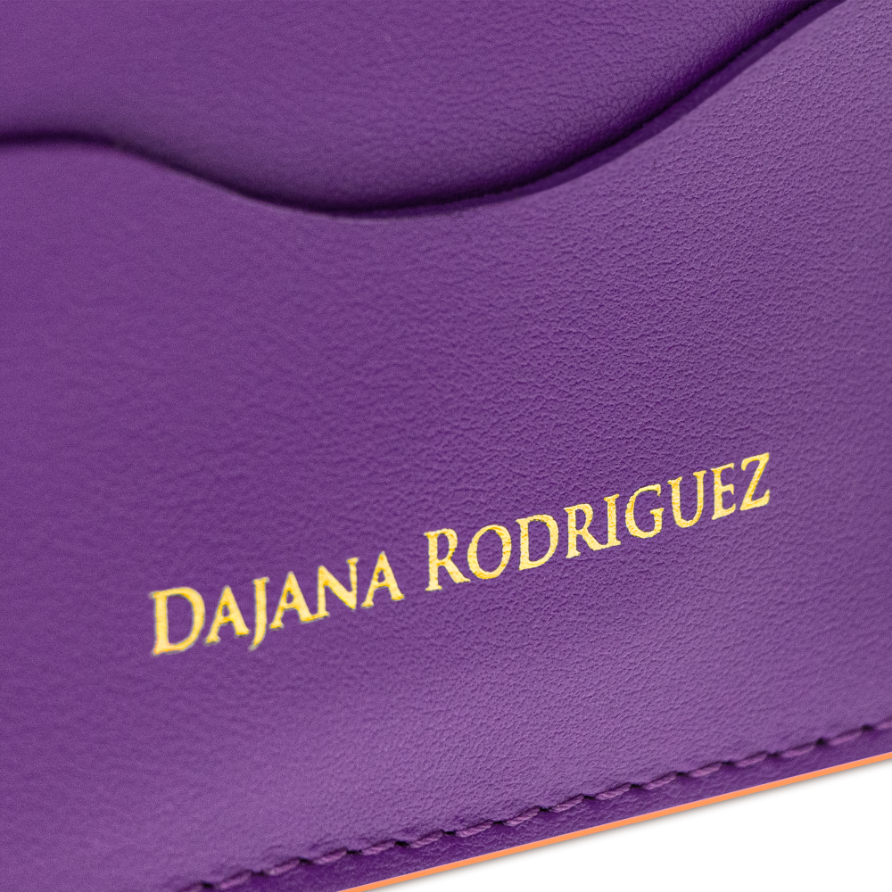 Slim Credit Cardholder Rio "DARK PURPLE" Gold