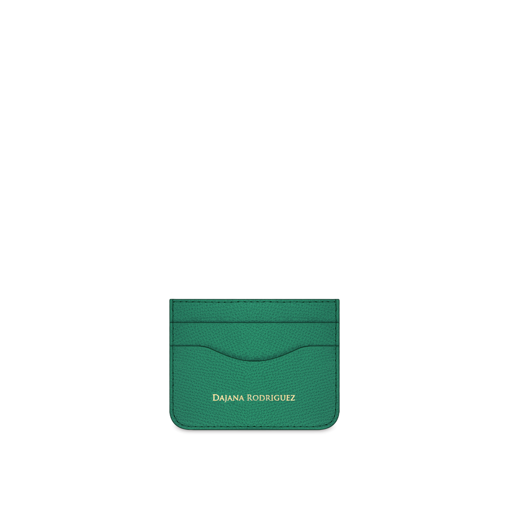 Slim Credit Cardholder Bohemian "AVOKADO" Gold