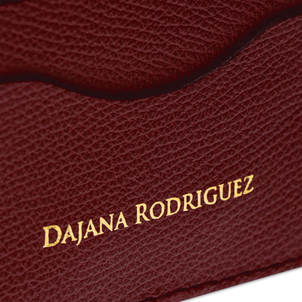 Slim Credit Cardholder Bohemian "AUBURN" Zlatá