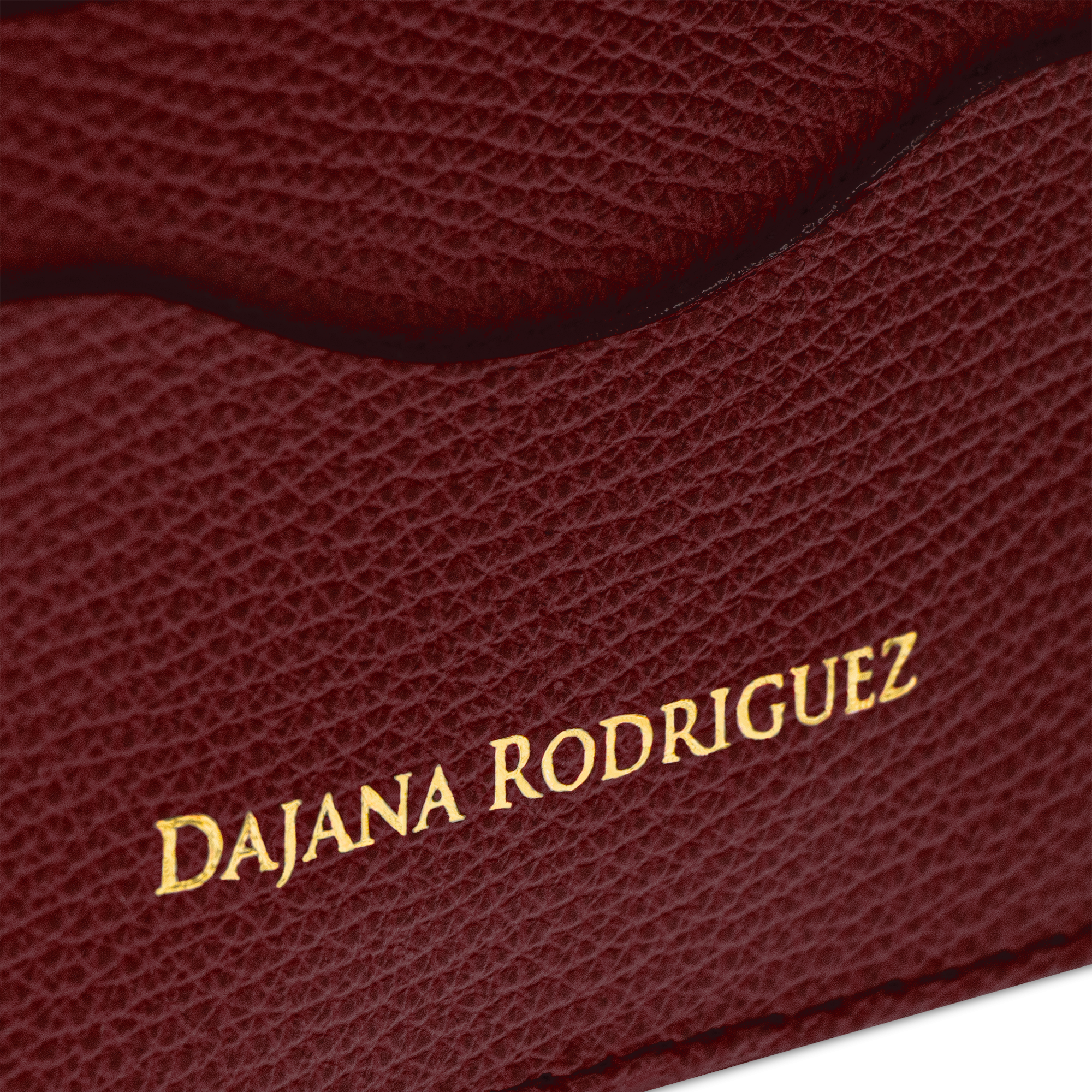 Slim Credit Cardholder Bohemian "AUBURN" Zlatá