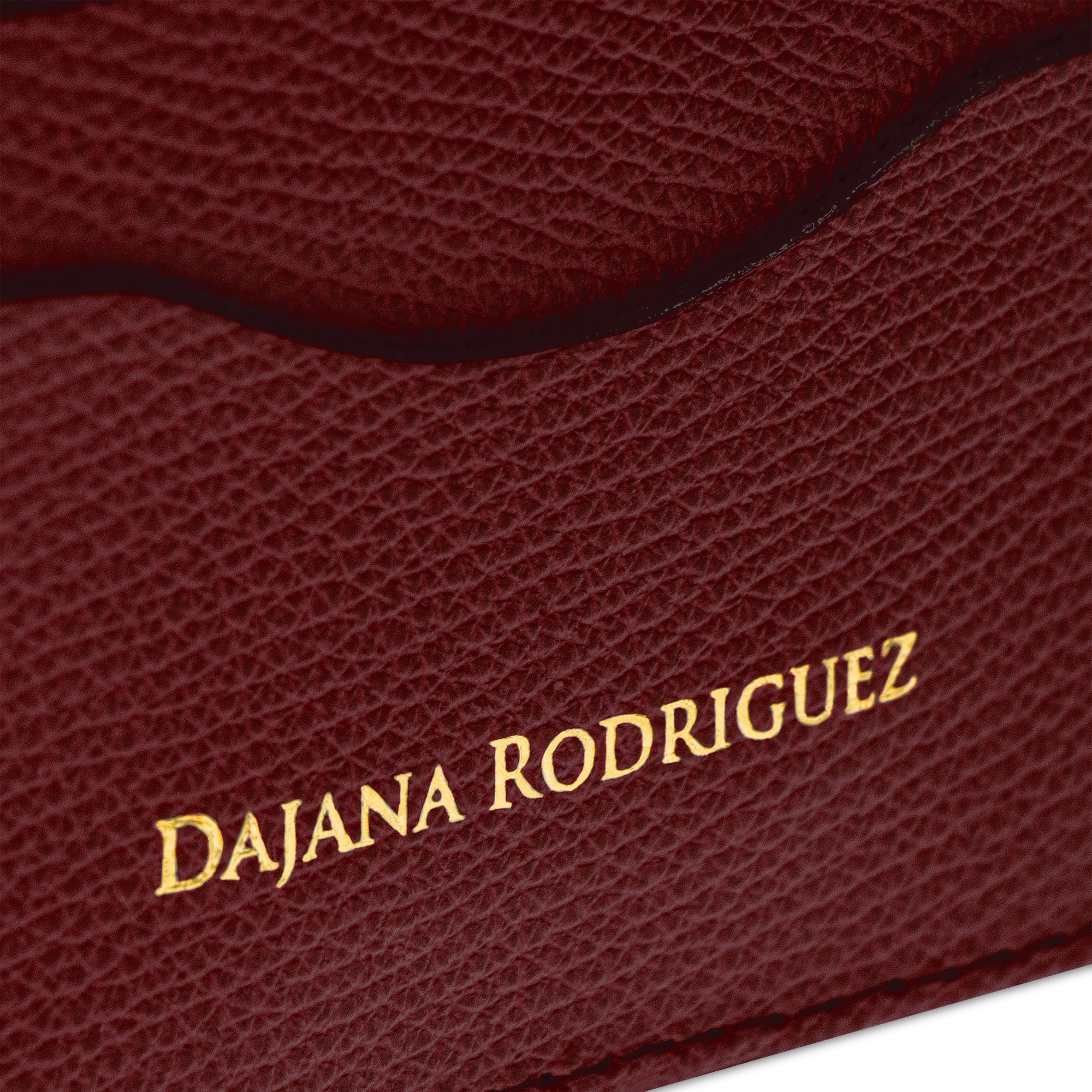 Slim Credit Cardholder Bohemian "AUBURN" Silver