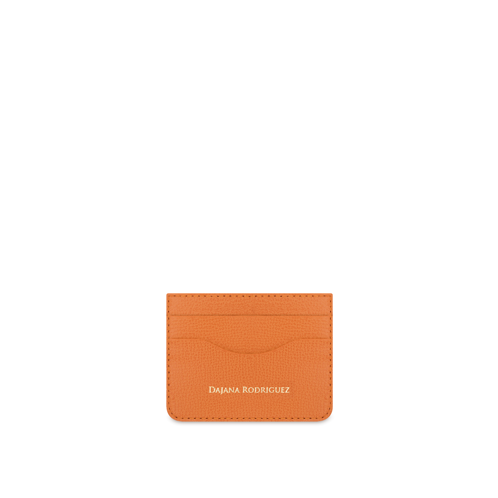 Slim Credit Cardholder Bohemian "ORANGE" Strieborná