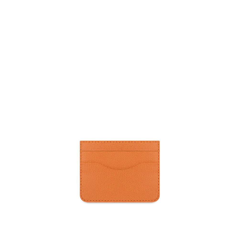 Slim Credit Cardholder Bohemian "ORANGE" Silver