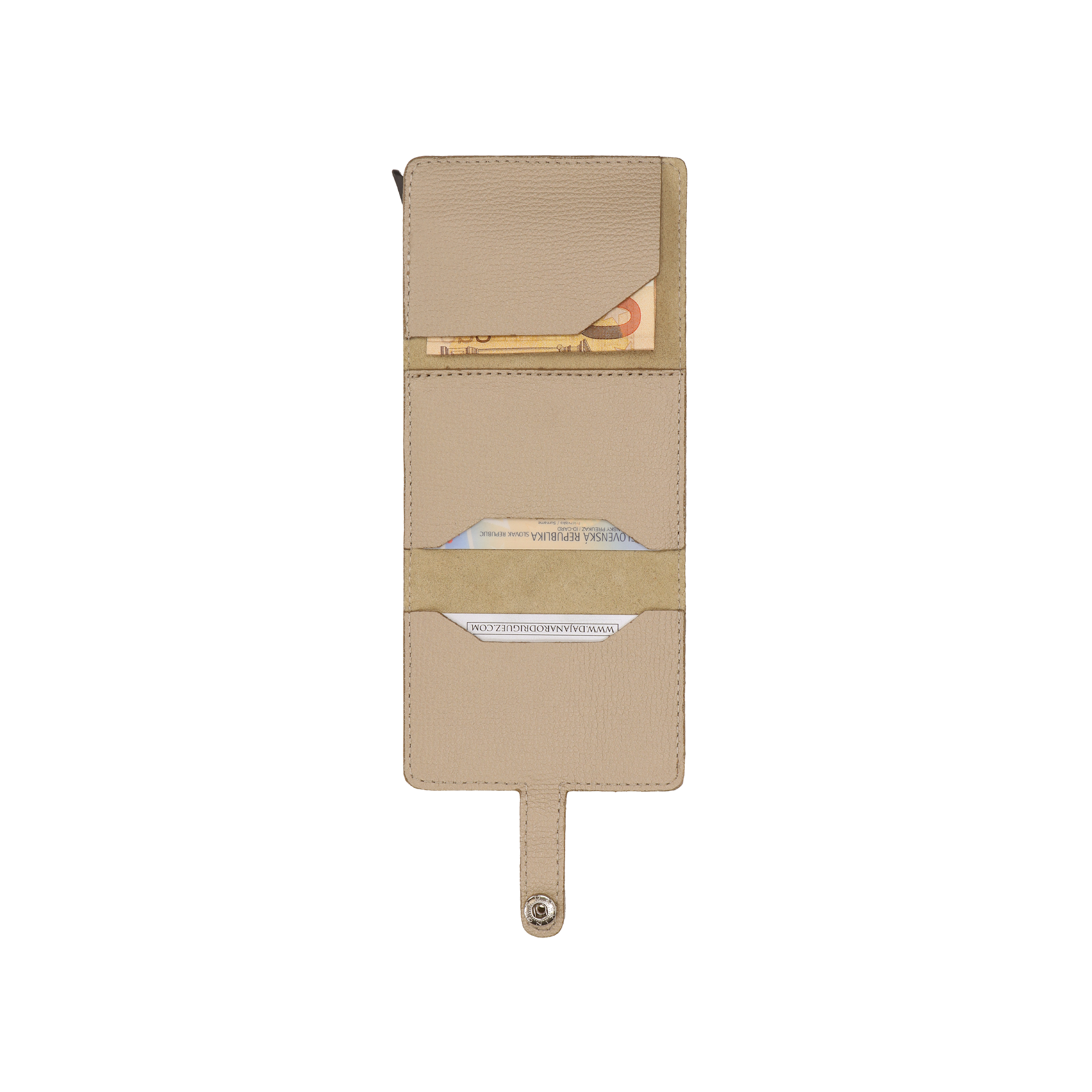 Cardholder Bohemian "SAND" Plateada