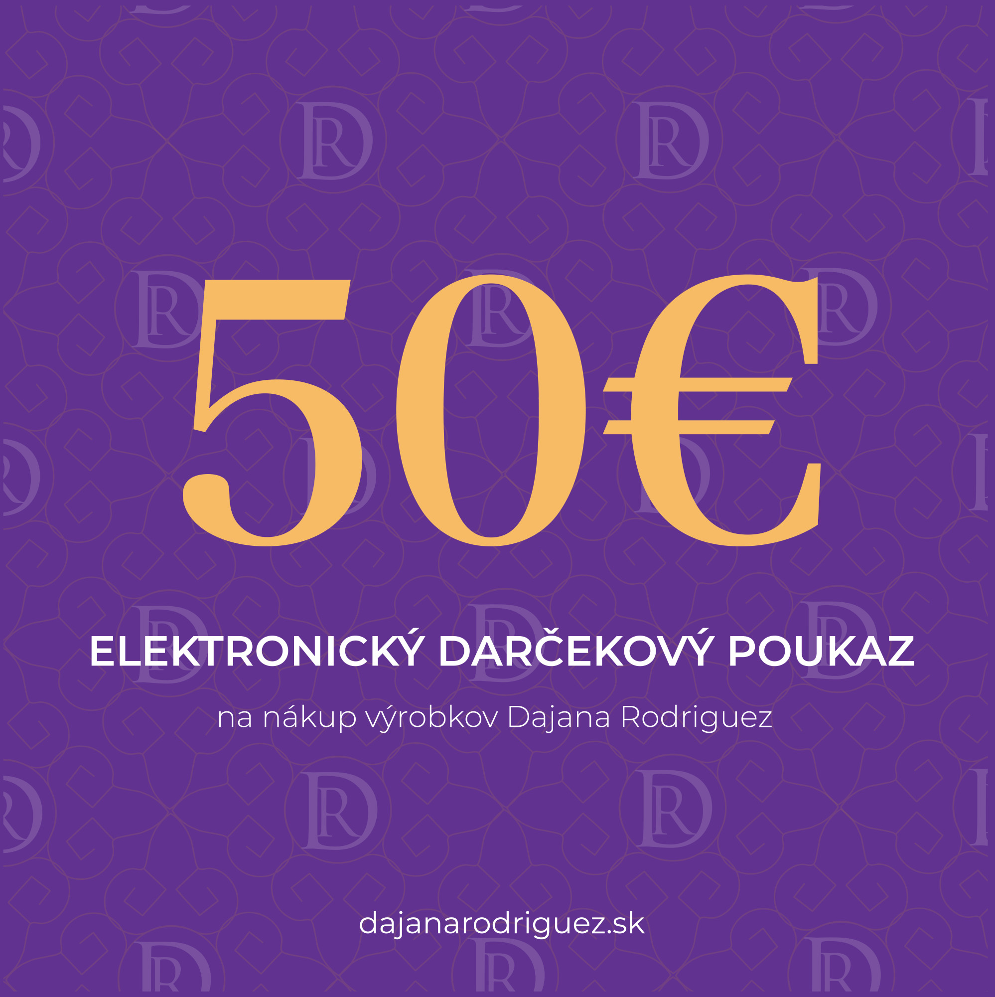 Elektronický darčekový poukaz na 50 €