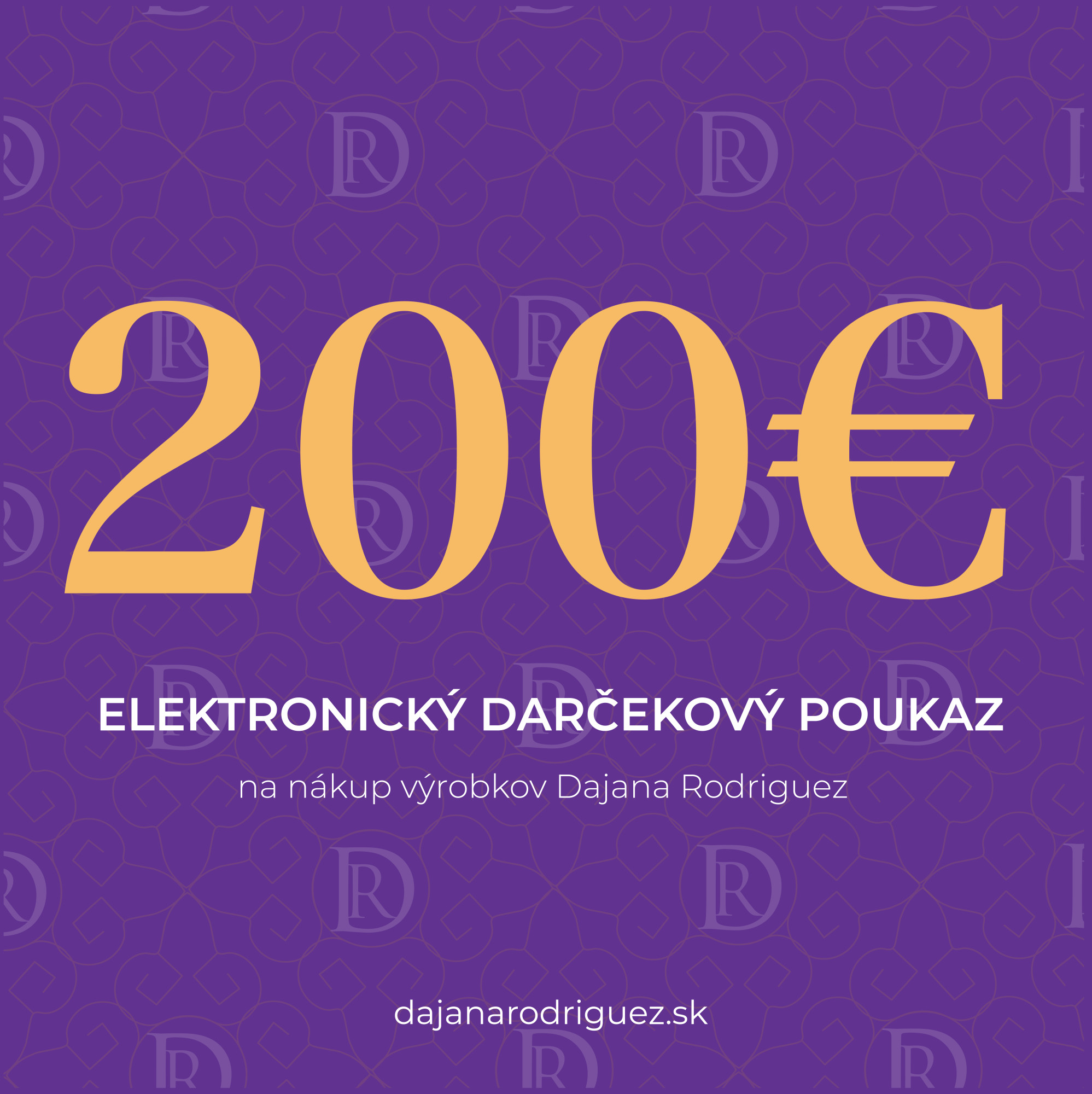 Elektronický darčekový poukaz na 200 €