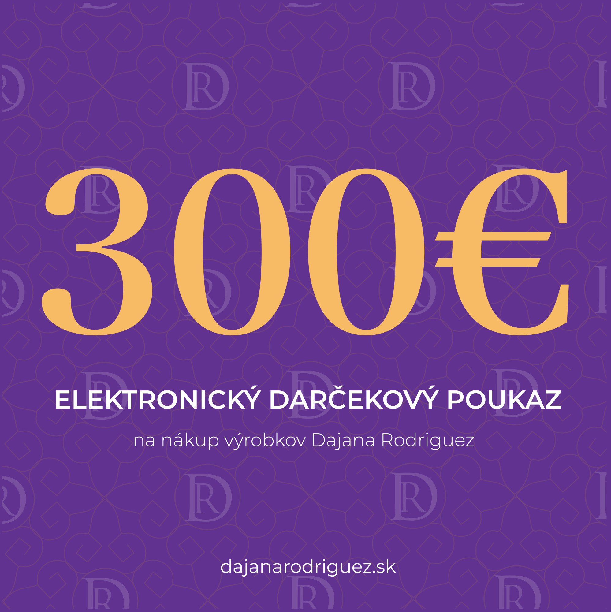 Elektronický darčekový poukaz na 300 €