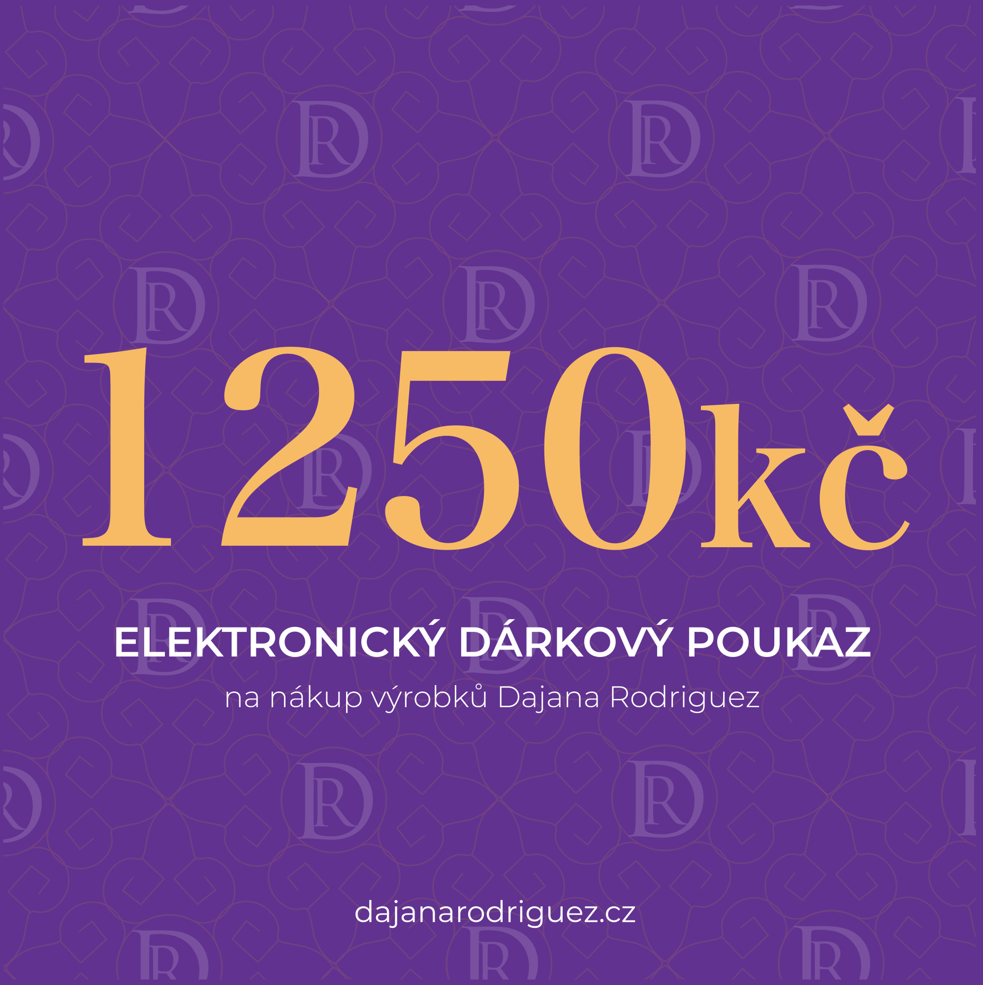 Elektronický dárkový poukaz na 1 250 Kč