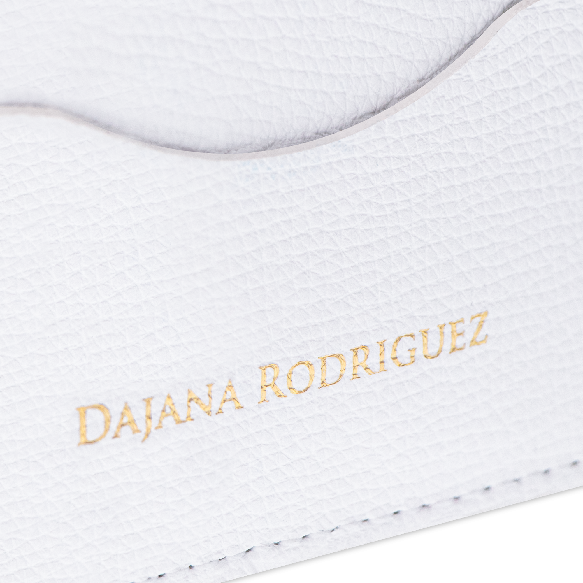 Slim Credit Cardholder Bohemian "BIANCO" Gold