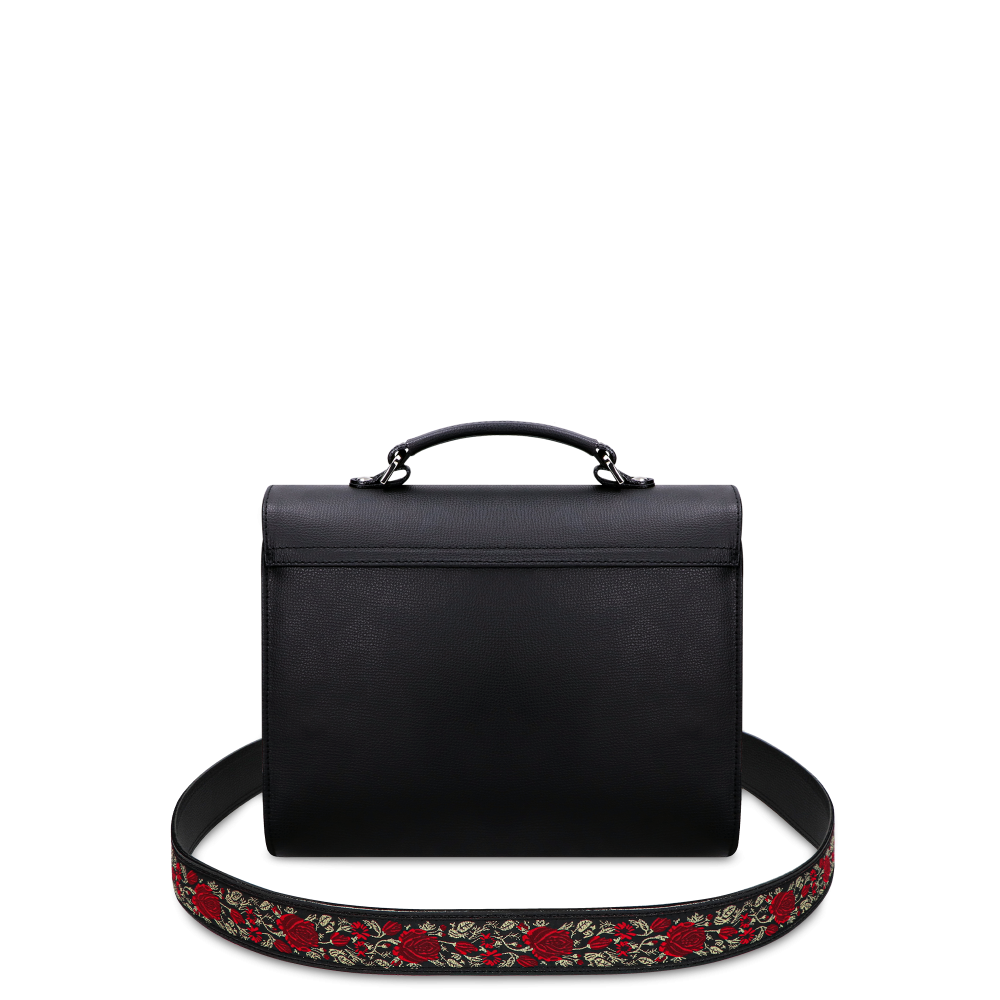 Vivienne Bohemian "NERO" + Popruh Zlatá