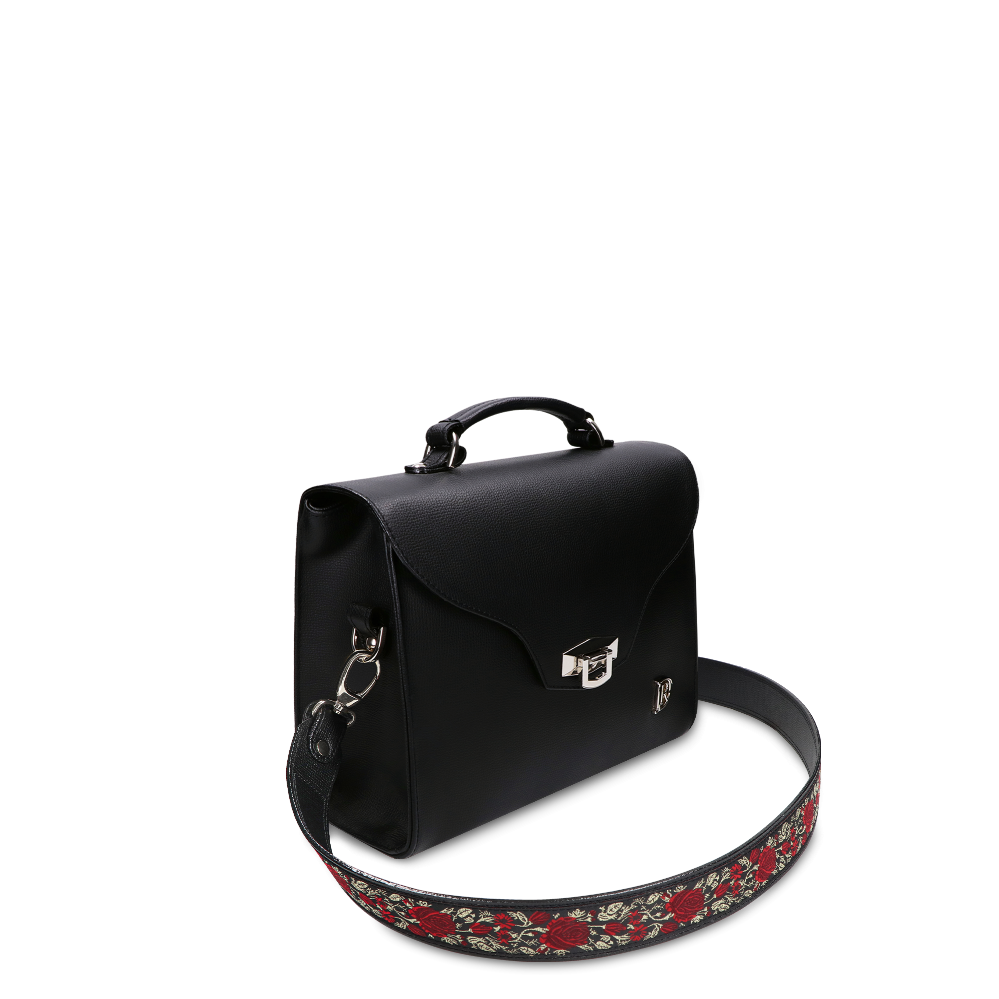 Vivienne Bohemian "NERO" + Popruh Zlatá