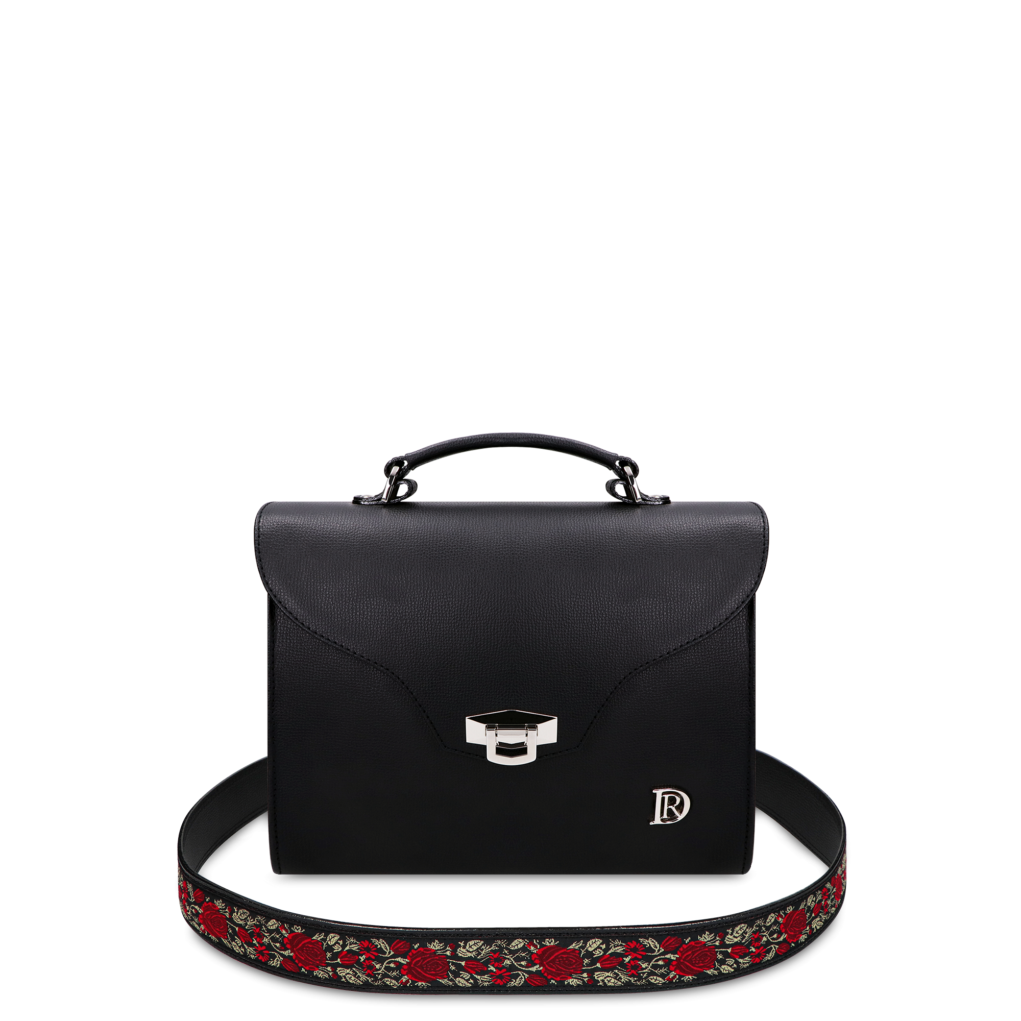 Vivienne Bohemian "NERO" + Popruh Zlatá