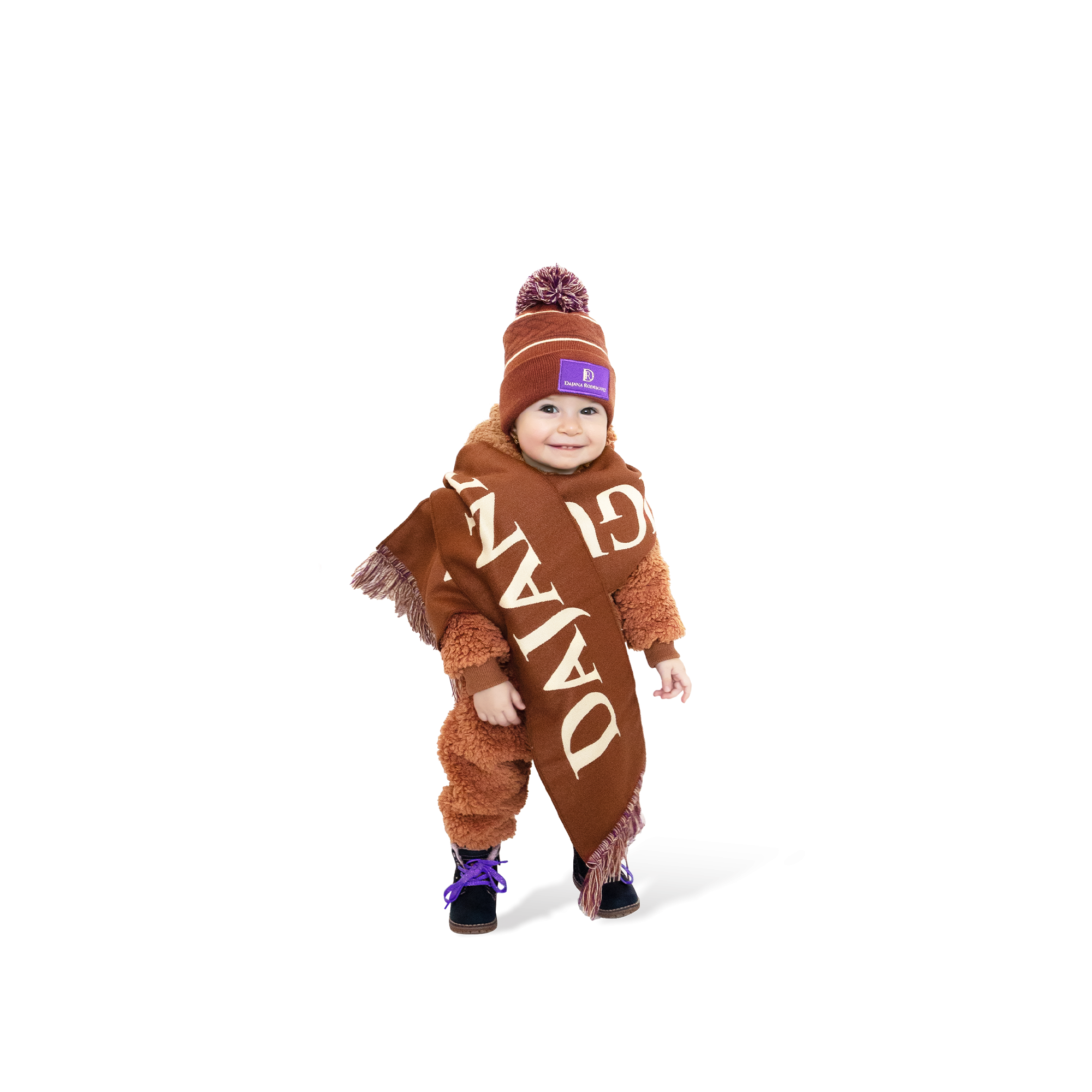 Children's scarf Trinity "Brown"