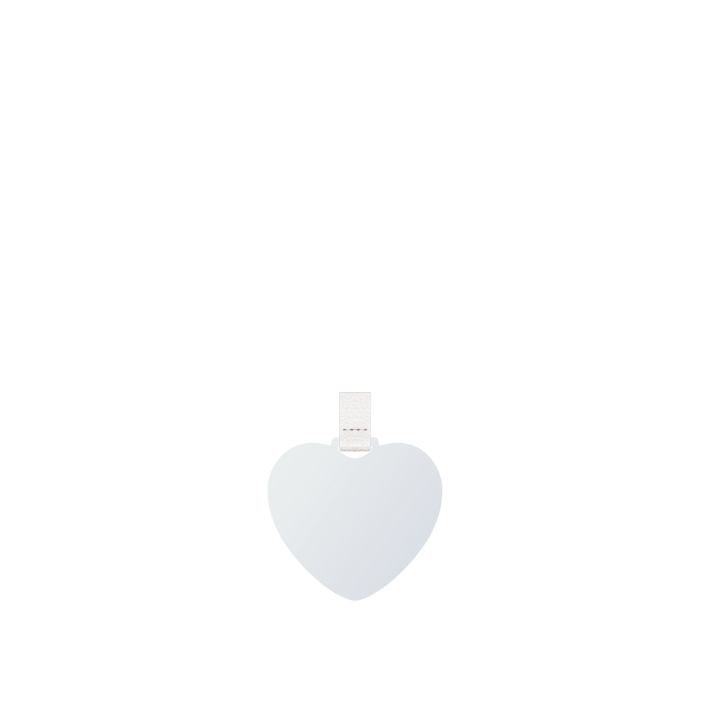 Mirror Heart Bohemian "BIANCO" Gold
