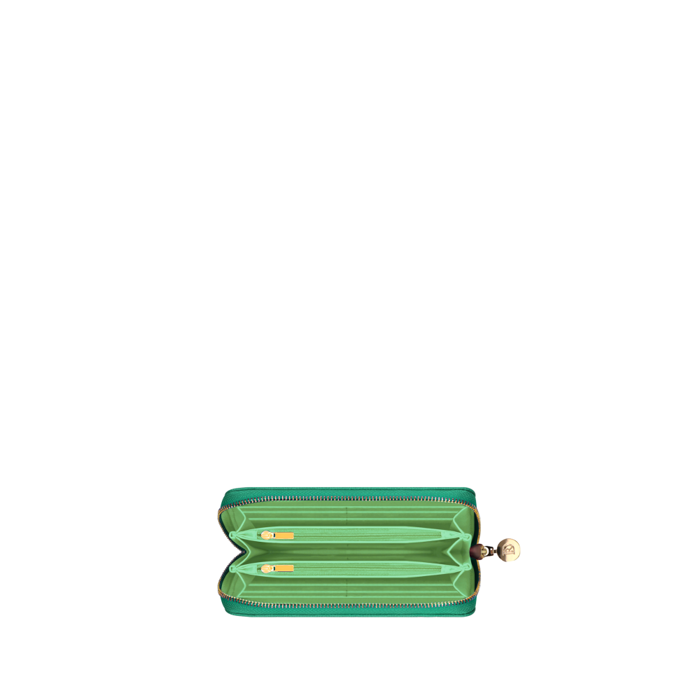 Ariana Bohemian "AGUACATE" DORADO monedero