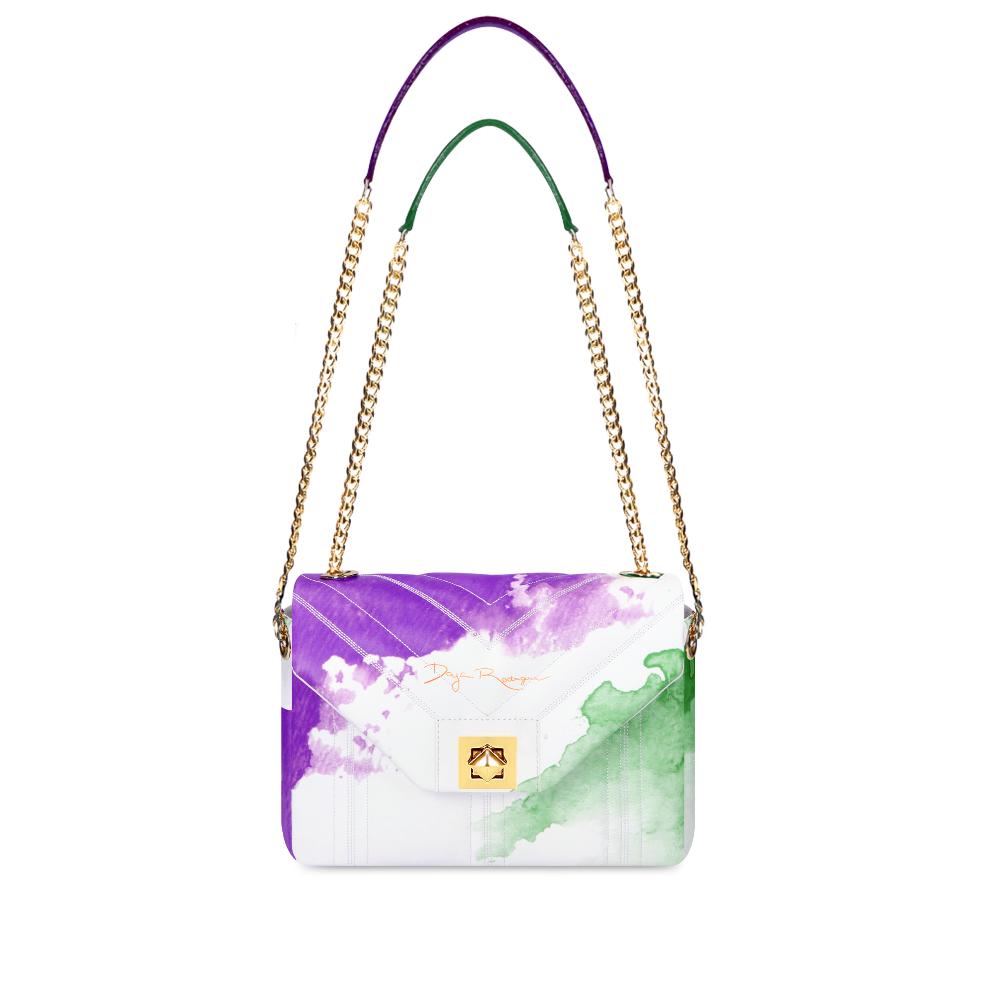 Vanesa Rio maľovaná potlač "BIELA" Zlatá