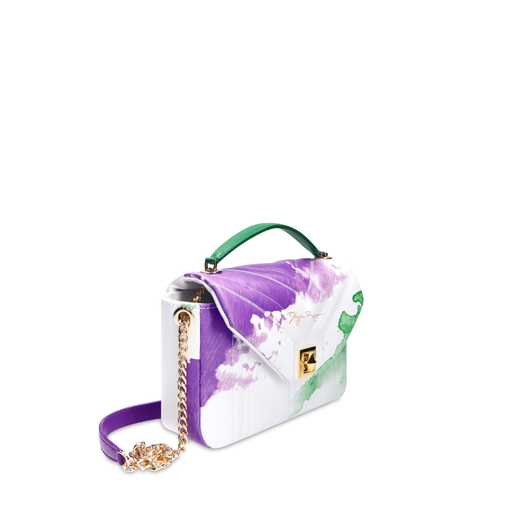 Vanesa Rio maľovaná potlač "BIELA" Zlatá