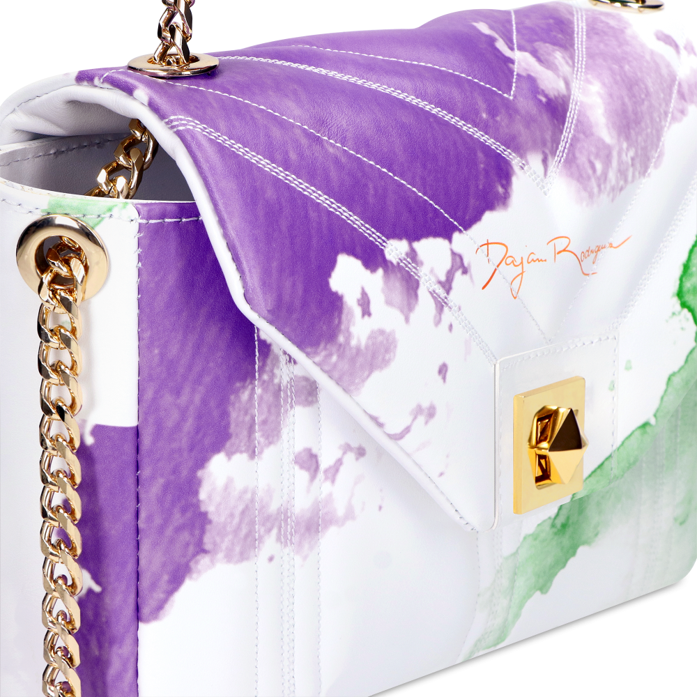 Vanesa Rio maľovaná potlač "BIELA" Zlatá