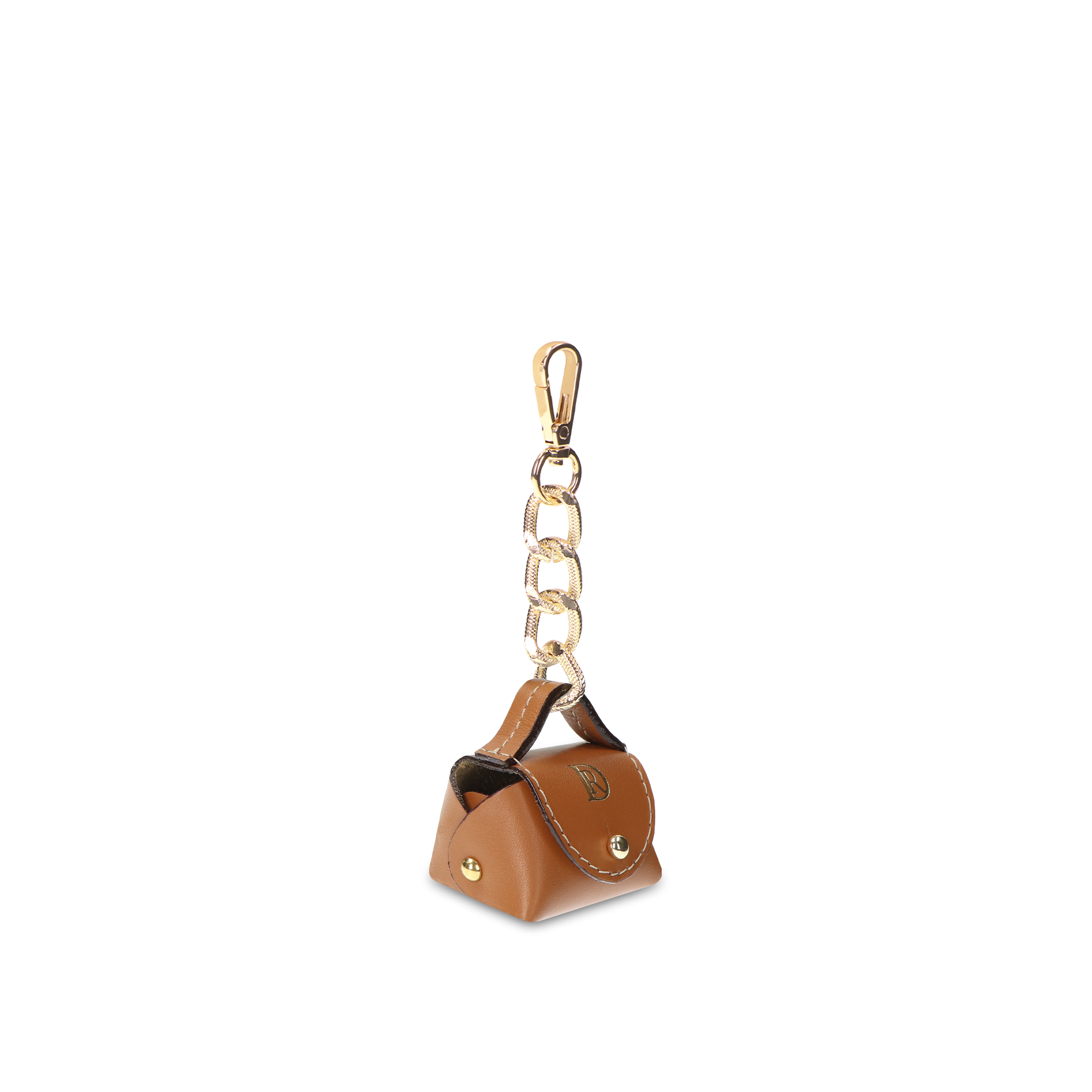 Pendant Minikabelka Trinity "BROWN" Gold
