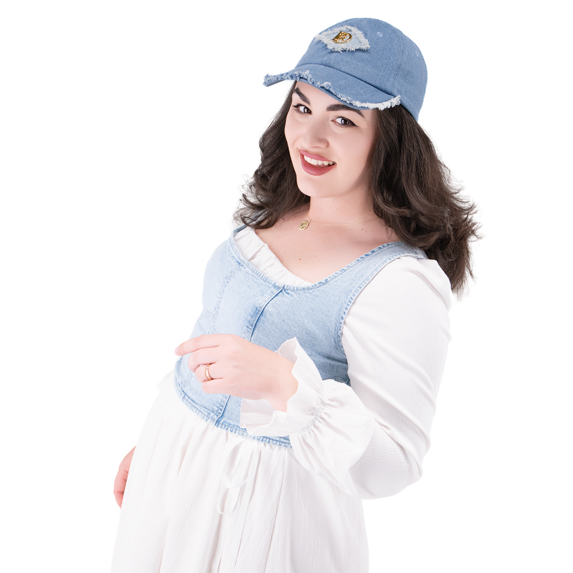  Kšiltovka Atlantis "BLEDOMODRÁ" Unisex Zlatá