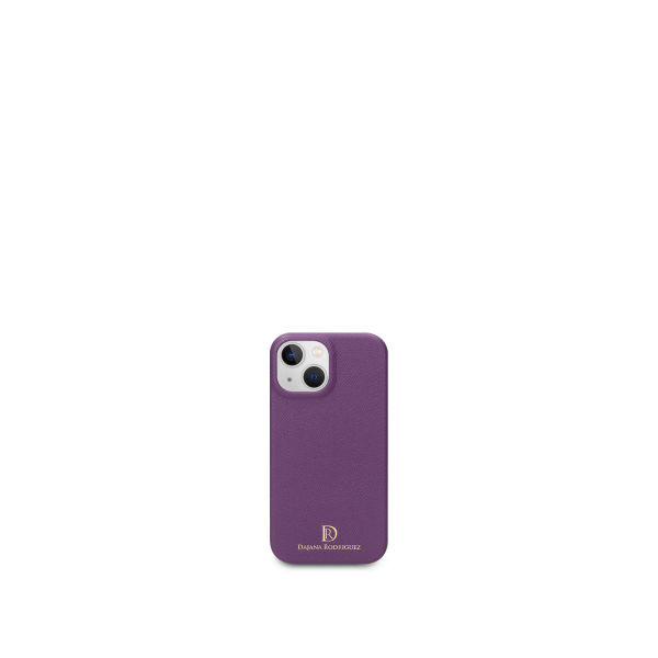 iPhone 13 Mini case "DARK PURPLE" Gold