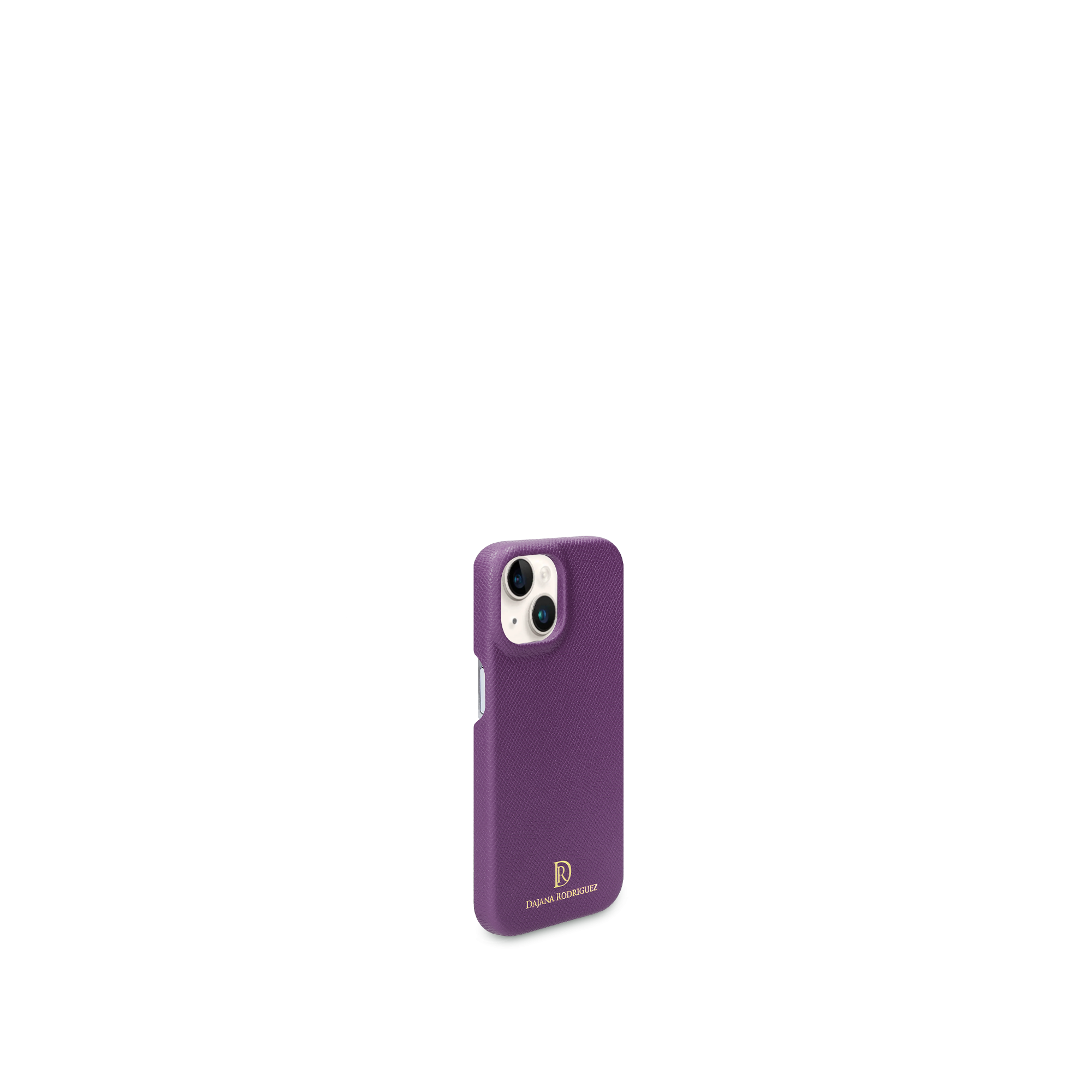 iPhone 14 Plus case "DARK PURPLE" Gold