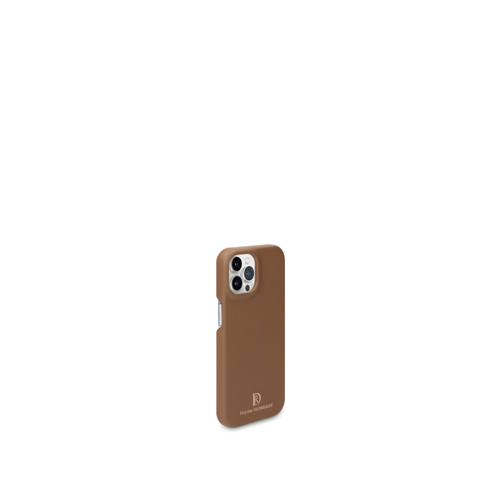 Carcasa iPhone 13 Pro Max "MARRÓN" Dorado