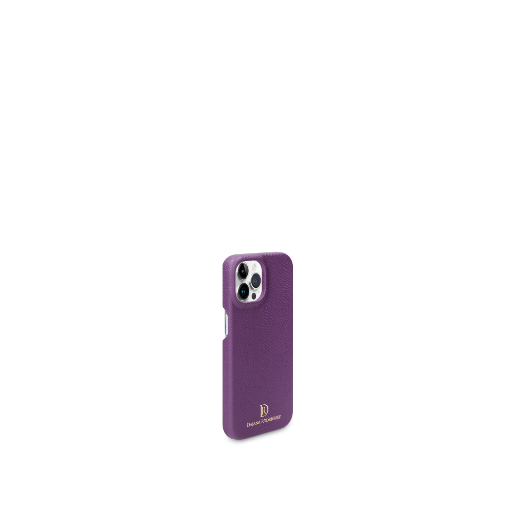iPhone 14 Pro case "DARK PURPLE" Gold