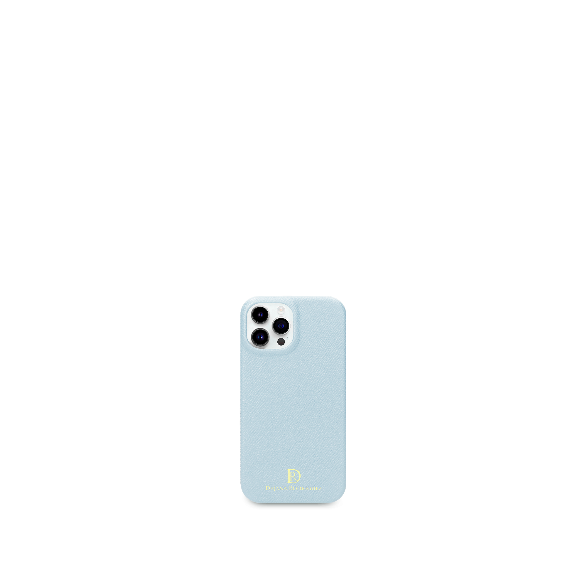 iPhone 14 Pro Max case "LIGHT BLUE" Gold