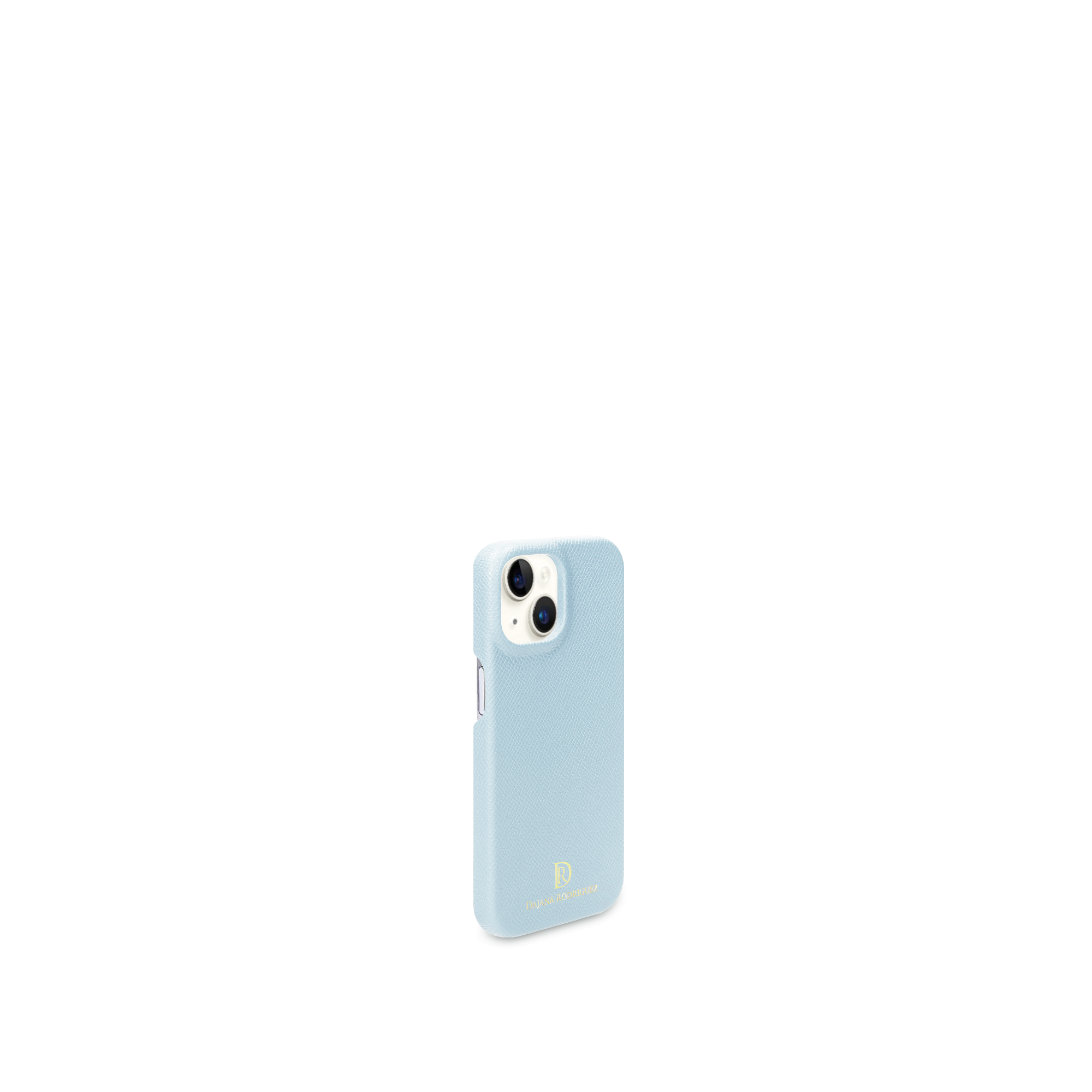 iPhone 15 case "LIGHT BLUE" Gold