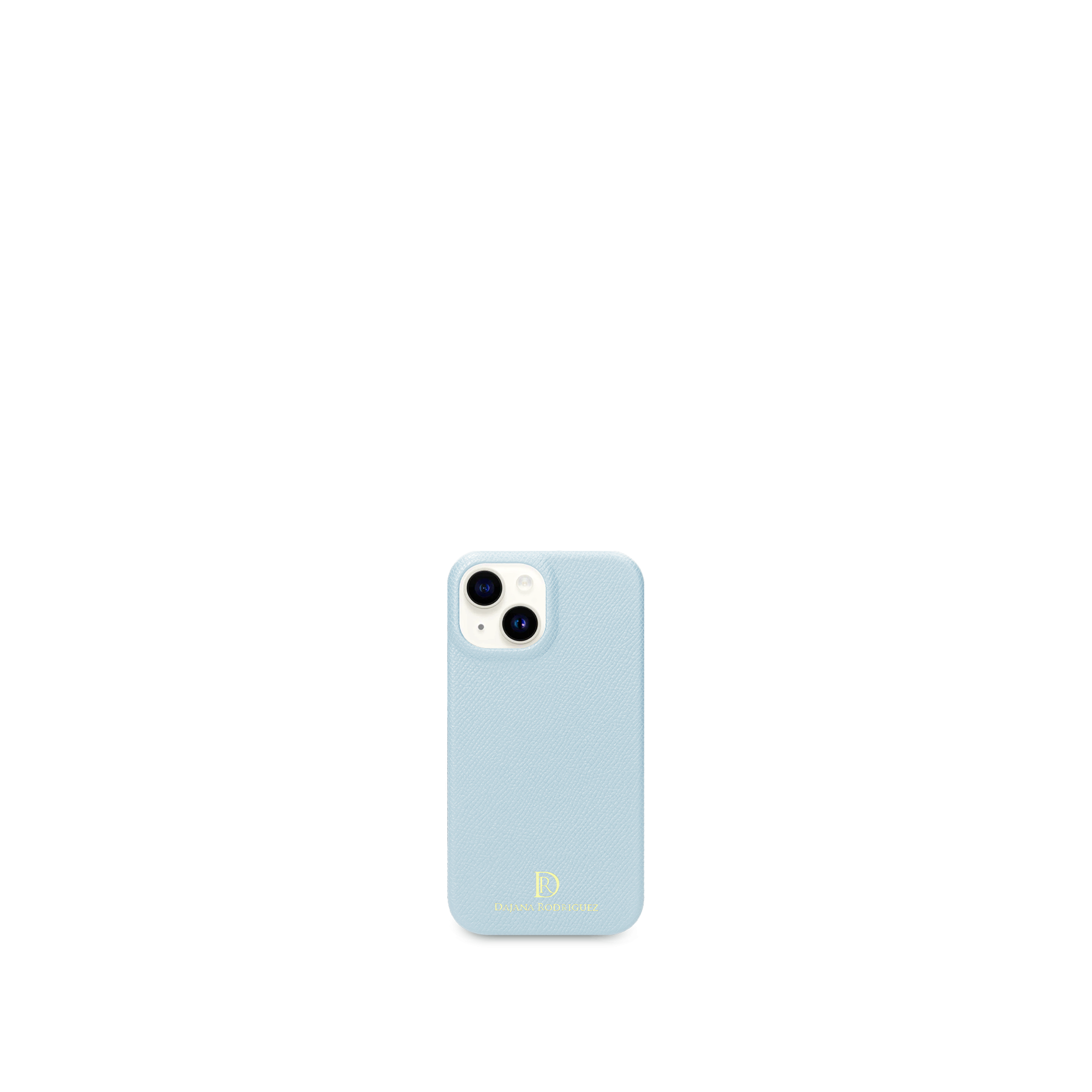 iPhone 15 case "LIGHT BLUE" Gold