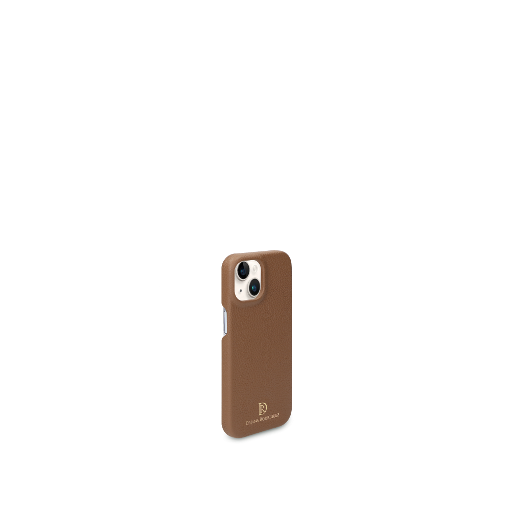 iPhone 15 case "BROWN" Gold