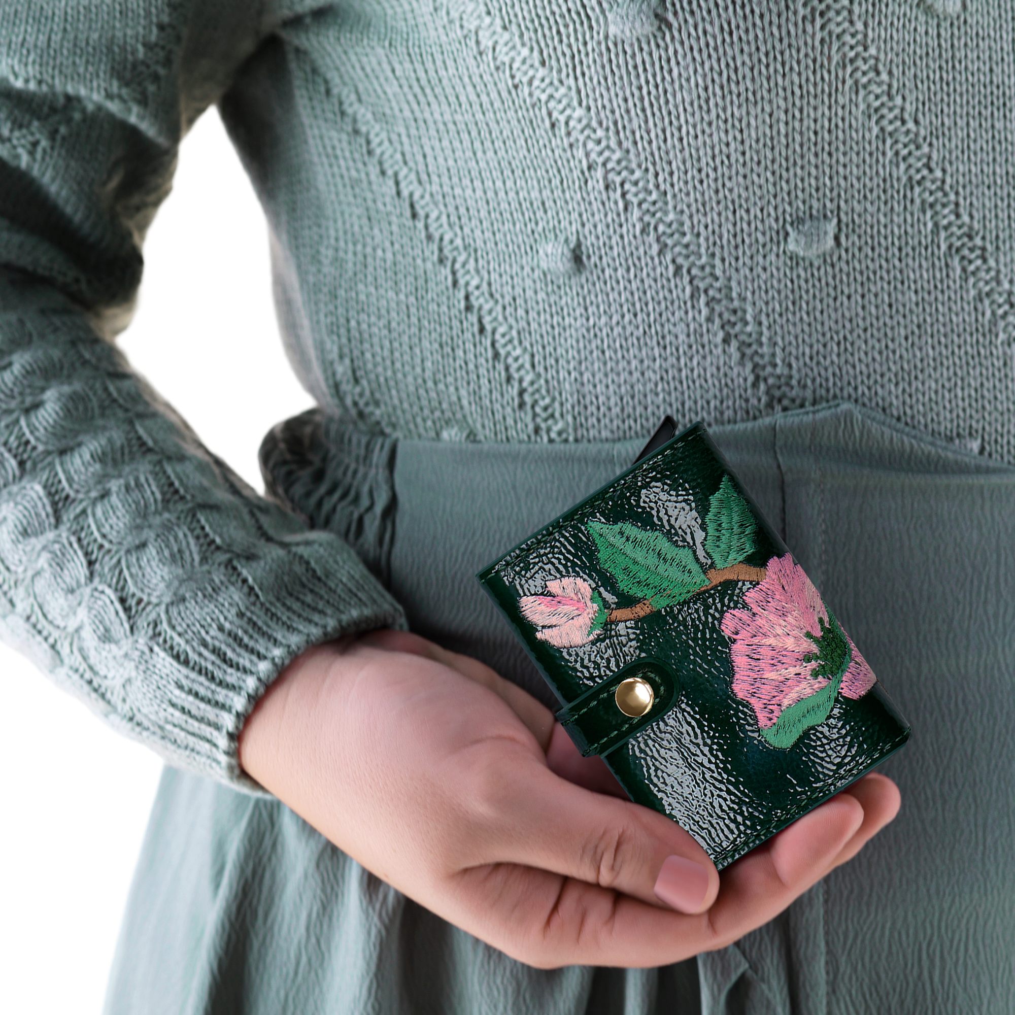 Cardholder Lady D "TMAVĚ ZELENÝ" 